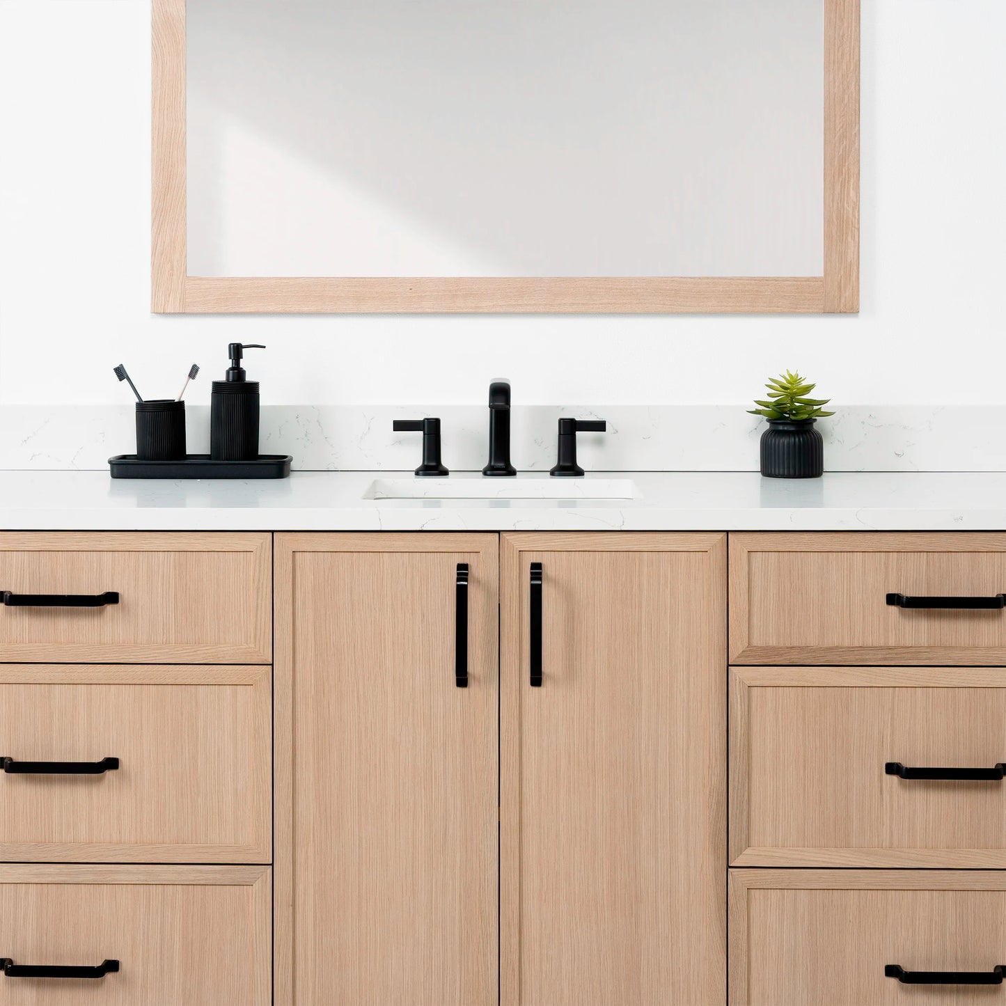 Cape Breton SLIM 72" White Oak Bathroom Vanity