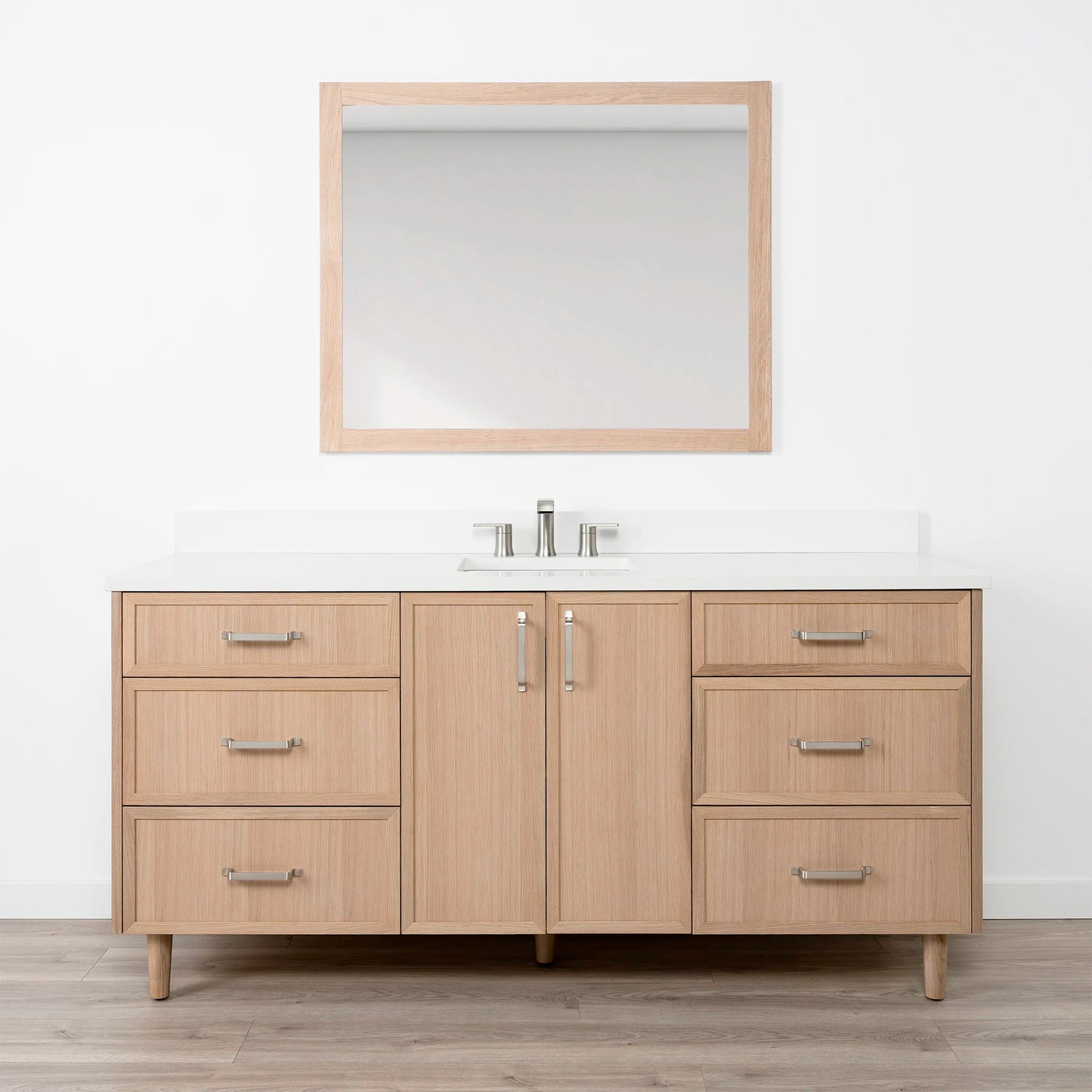 Cape Breton SLIM 72" White Oak Bathroom Vanity