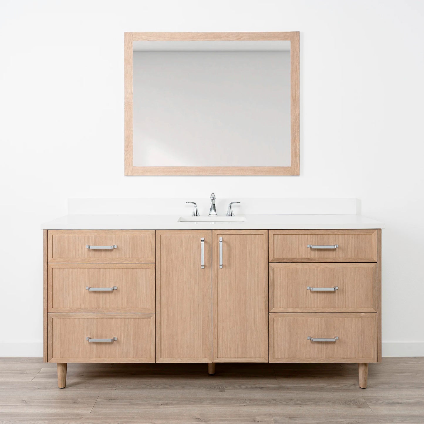 Cape Breton SLIM 72" White Oak Bathroom Vanity