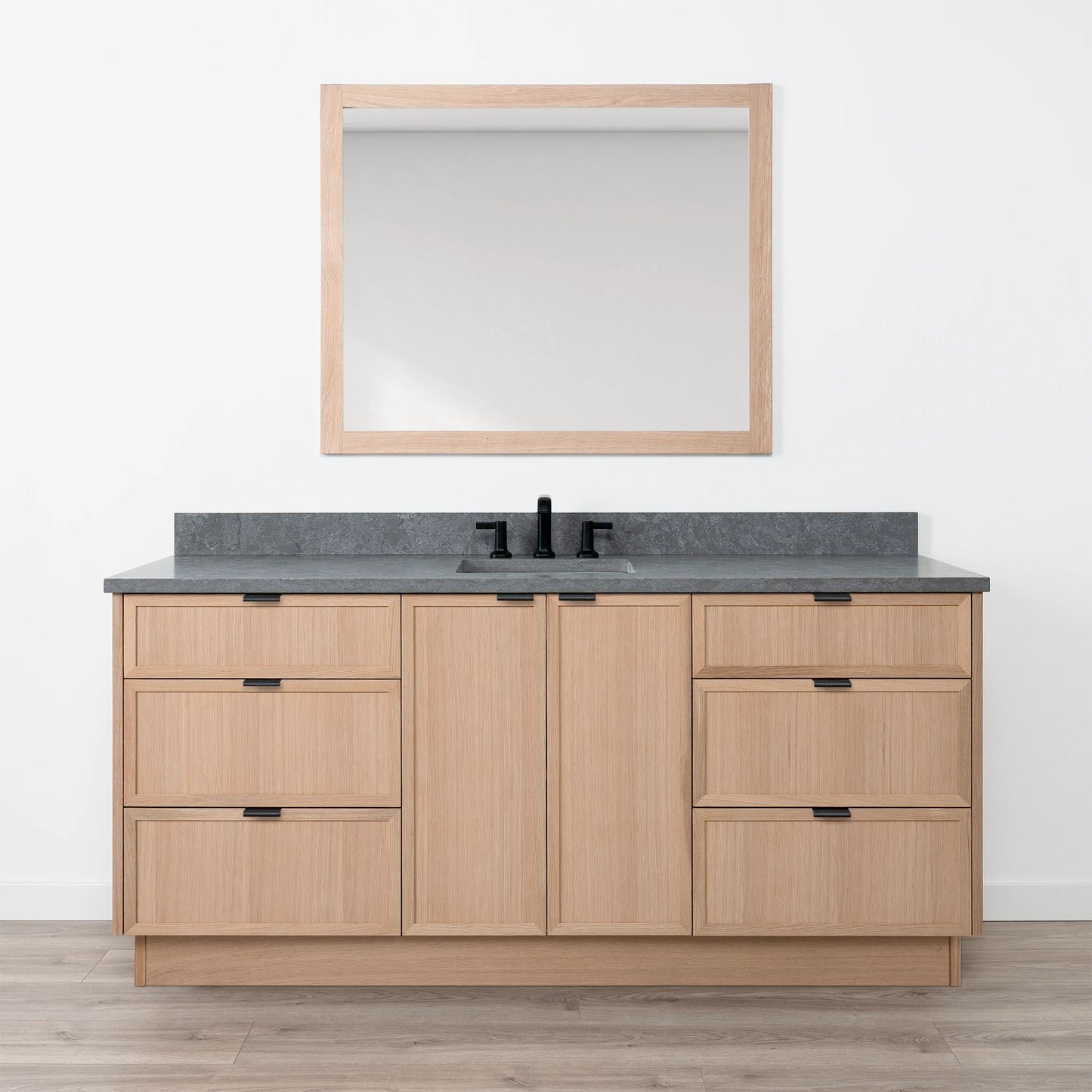 Cape Breton SLIM 72" White Oak Bathroom Vanity