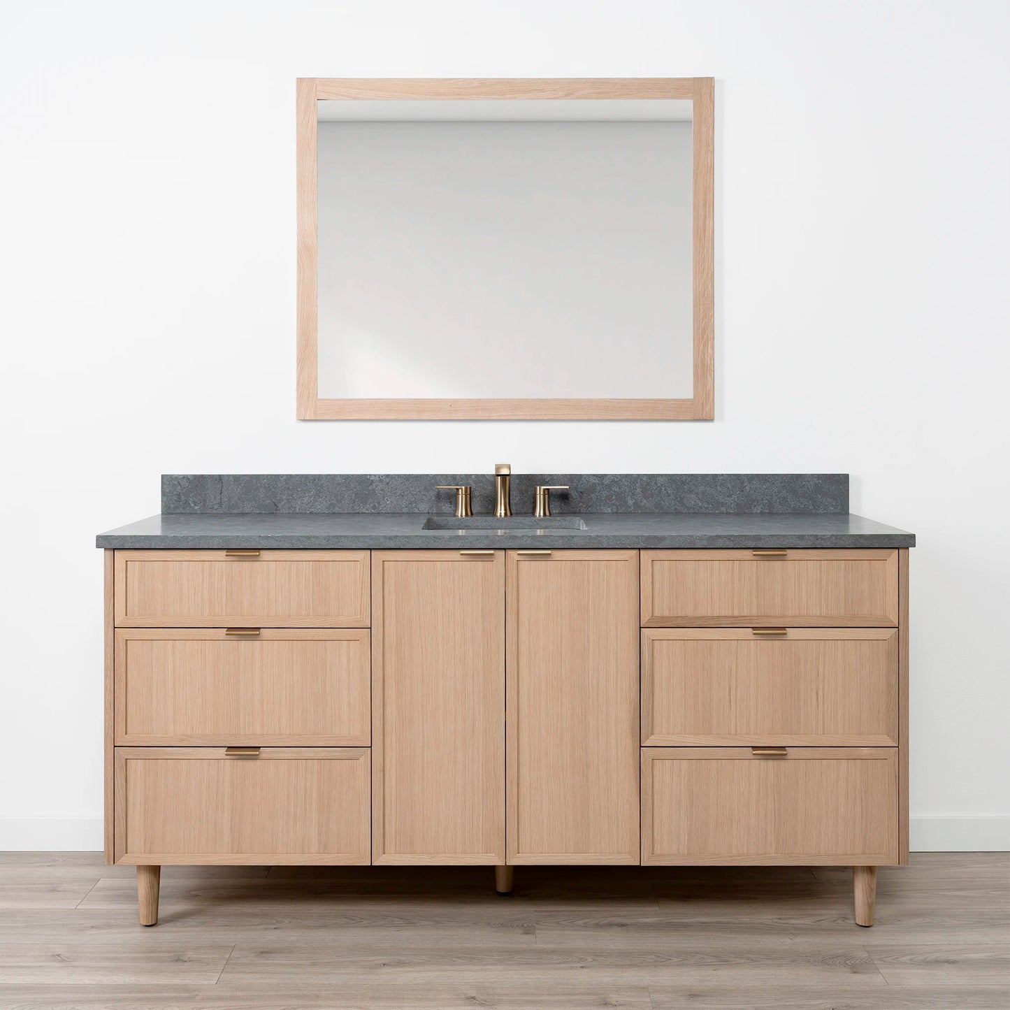 Cape Breton SLIM 72" White Oak Bathroom Vanity