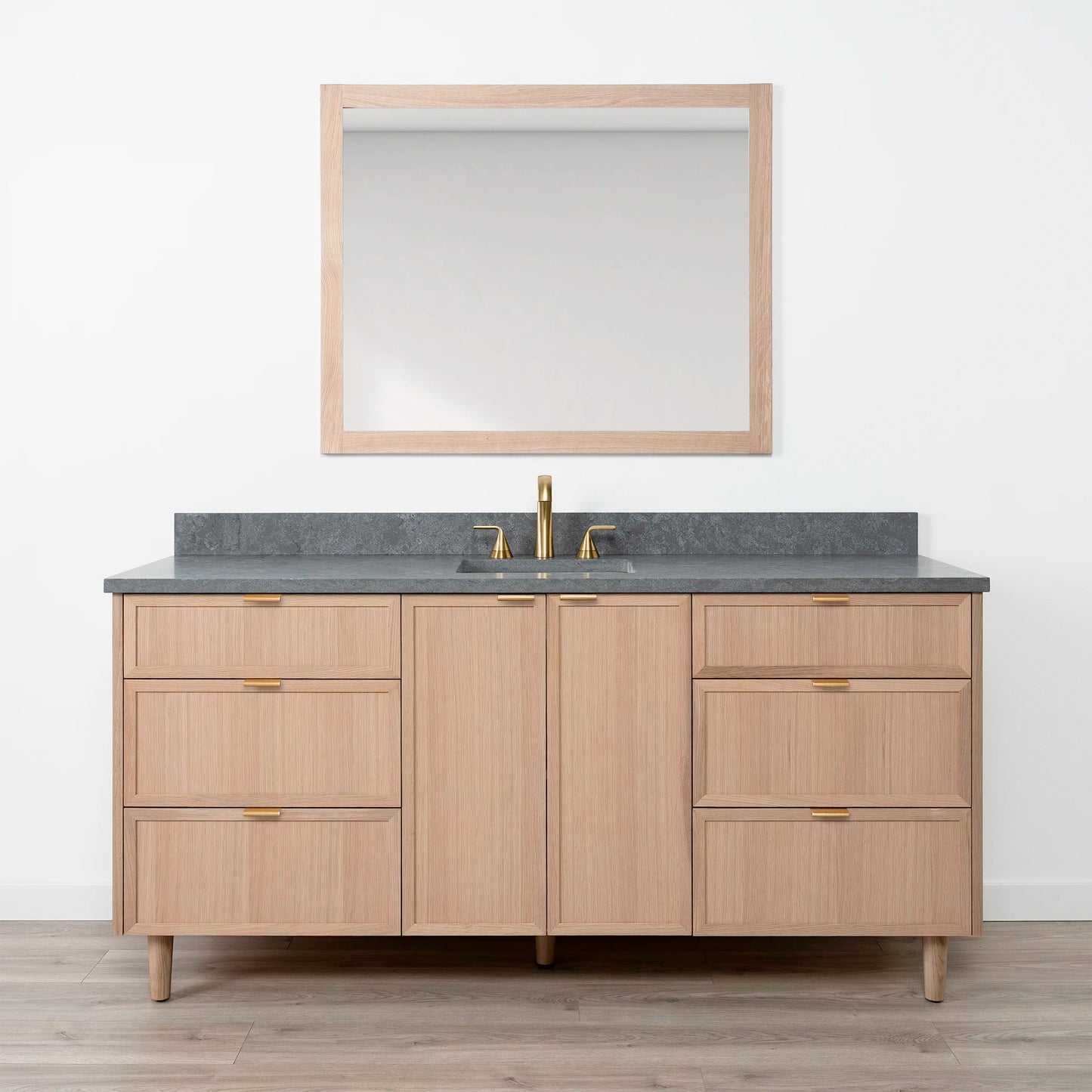 Cape Breton SLIM 72" White Oak Bathroom Vanity