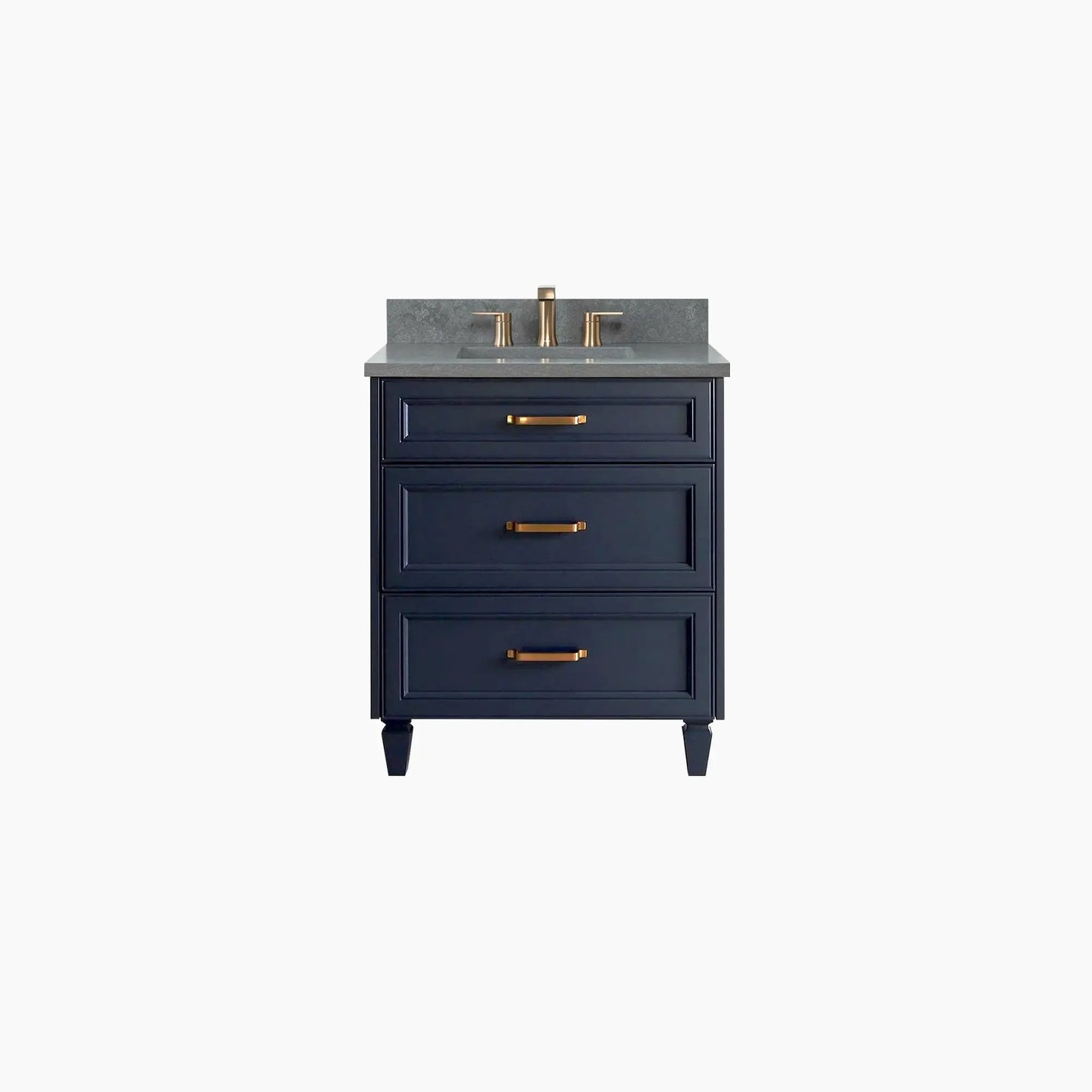 Davenport SLIM 30" Pacific Blue Bathroom Vanity - All Drawers Teodor Bathroom Vanity Canada