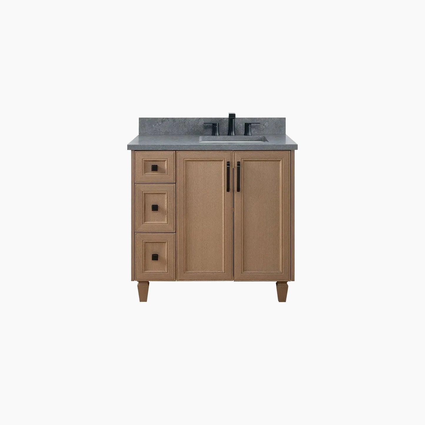 Davenport SLIM 36" Almond Coast Bathroom Vanity, Right Sink Teodor Bathroom Vanity Canada