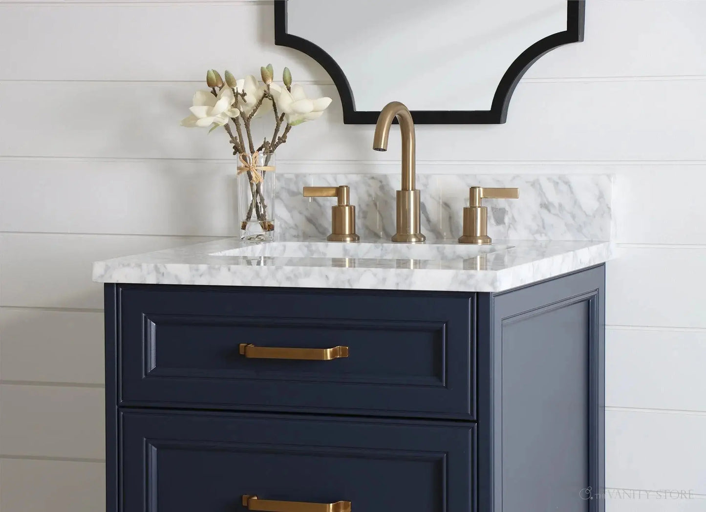 Davenport SLIM 24" Pacific Blue Bathroom Vanity - All Drawers Teodor Bathroom Vanity Canada