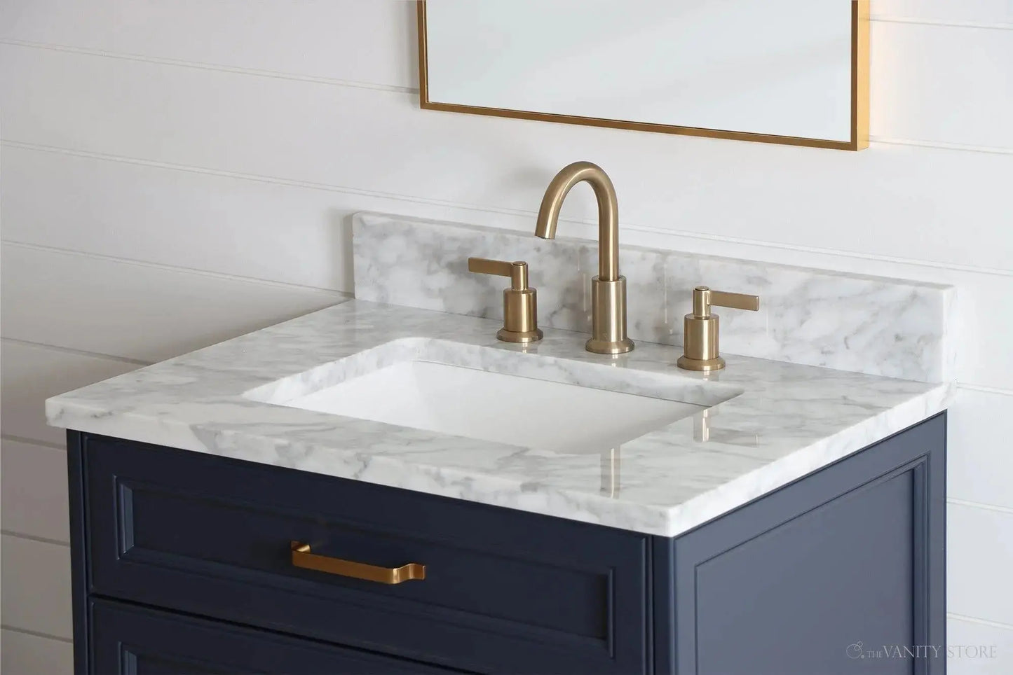 Davenport SLIM 30" Pacific Blue Bathroom Vanity - All Drawers Teodor Bathroom Vanity Canada