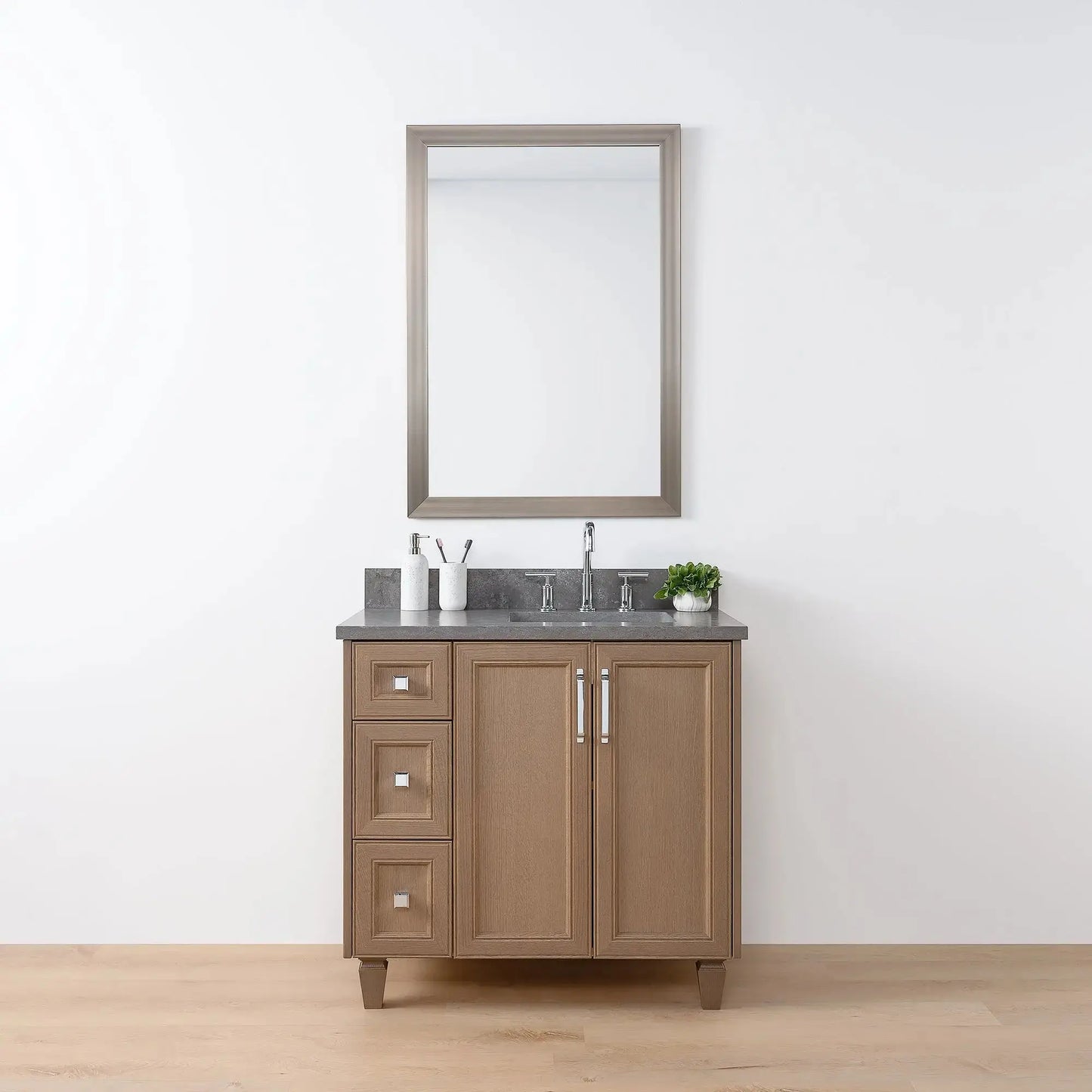 Davenport 36", Teodor® Almond Coast Vanity, Right Sink Teodor Bathroom VanityCanada