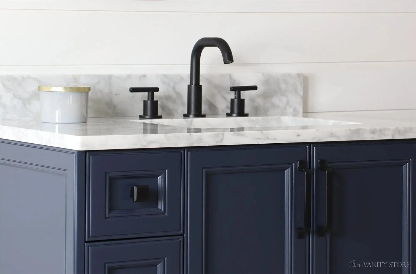 Davenport SLIM 36" Pacific Blue Bathroom Vanity, Right Sink Teodor Bathroom Vanity Canada