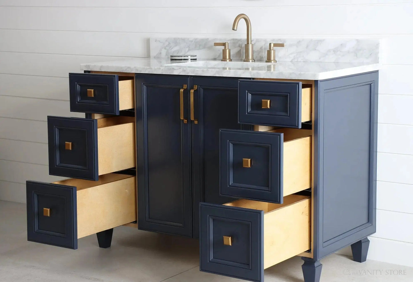 Davenport SLIM 48" Pacific Blue Bathroom Vanity Teodor Bathroom Vanity Canada