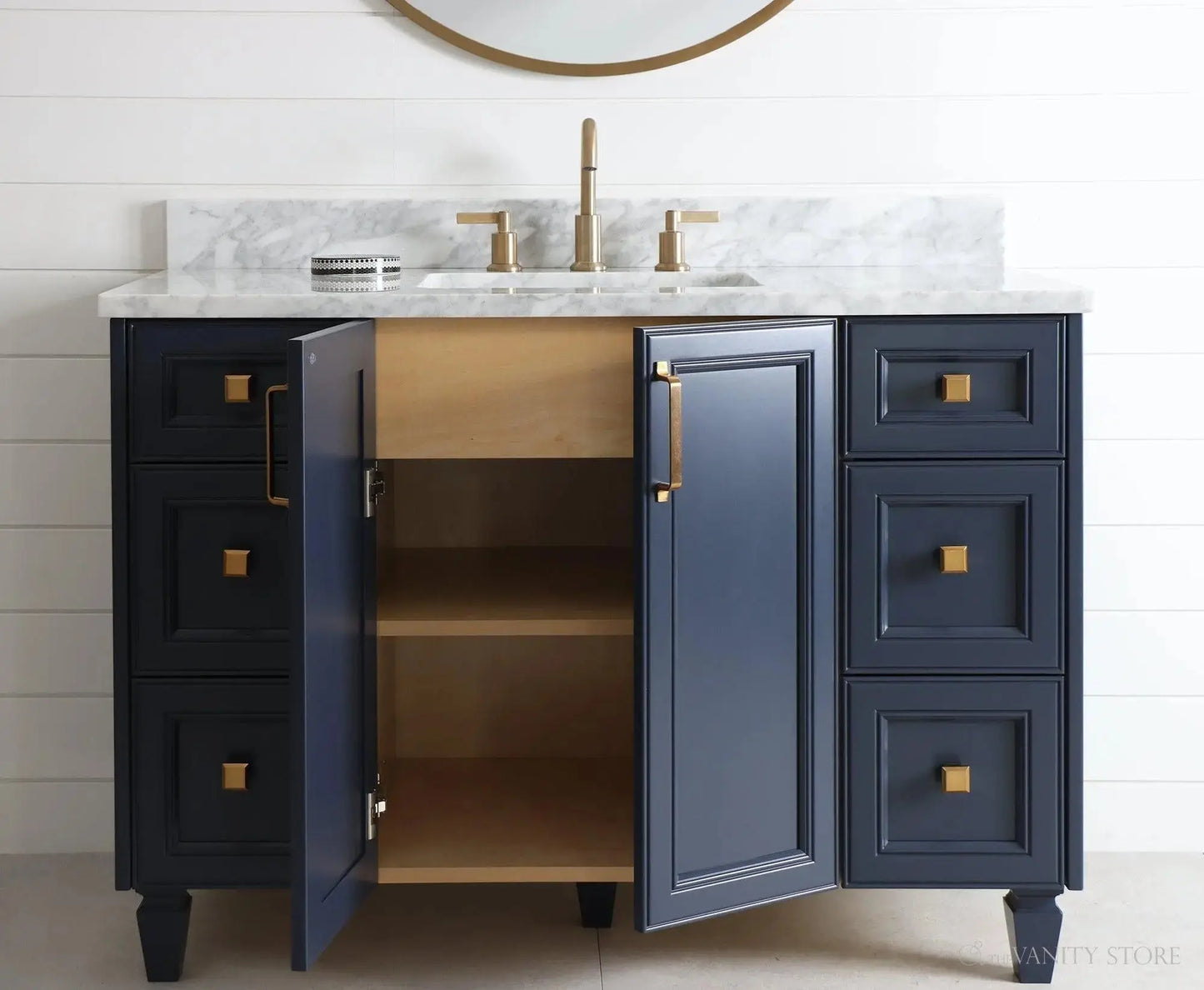 Davenport SLIM 48" Pacific Blue Bathroom Vanity Teodor Bathroom Vanity Canada