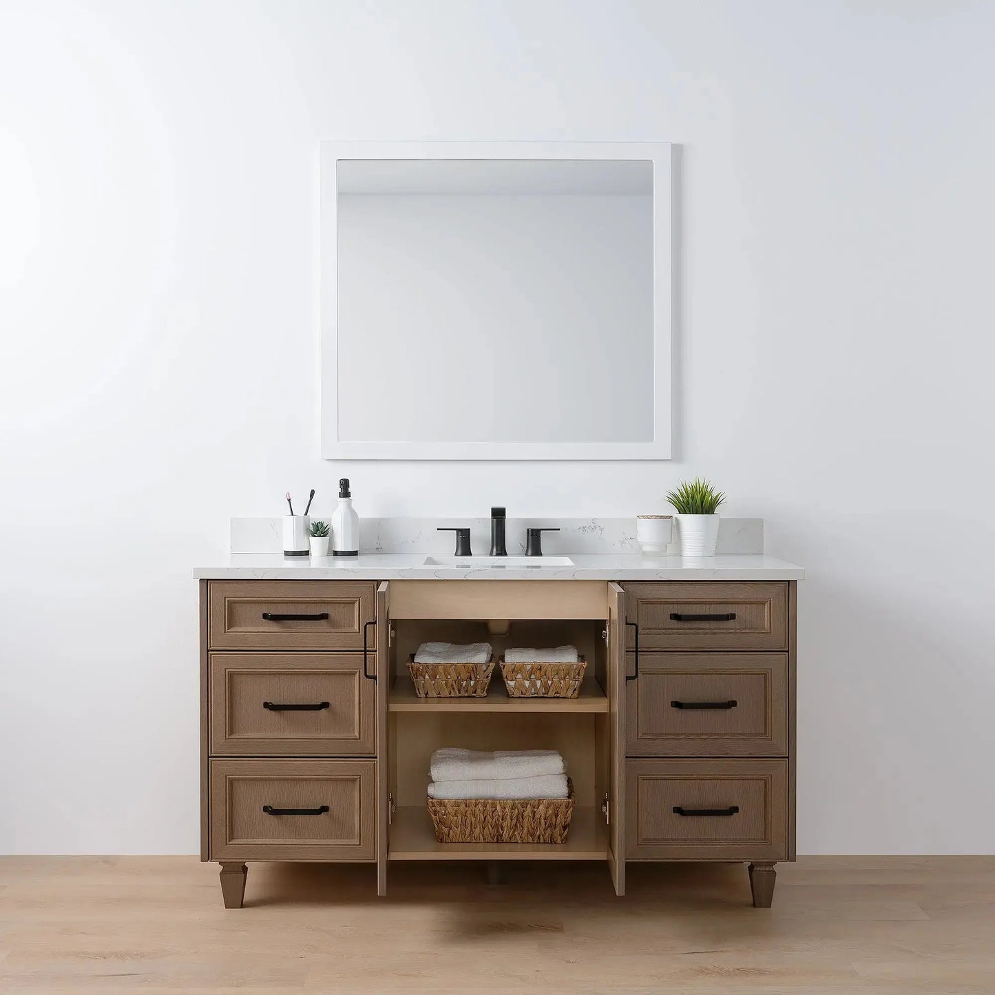 Davenport 60", Teodor® Almond Coast Vanity Teodor Bathroom VanityCanada