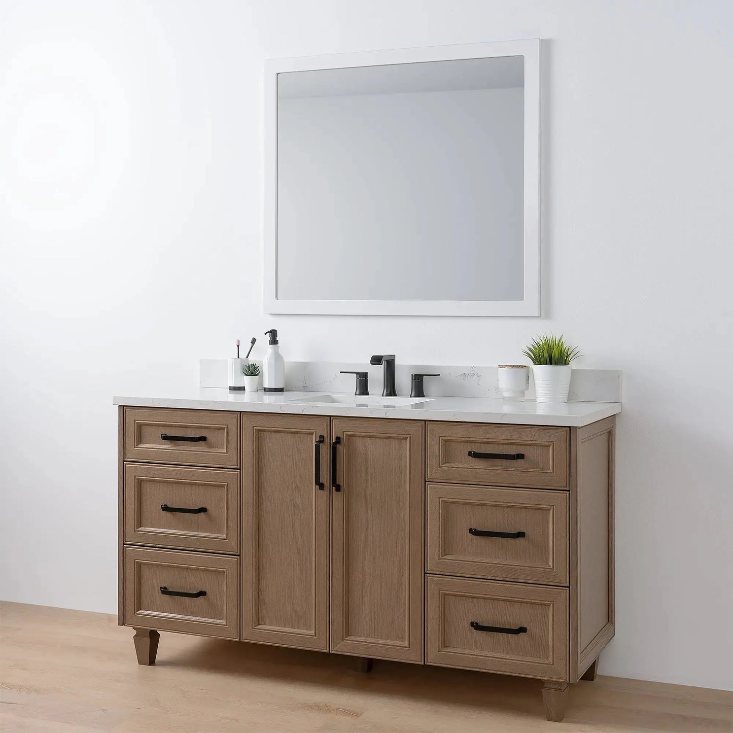 Davenport 60", Teodor® Almond Coast Vanity Teodor Bathroom VanityCanada