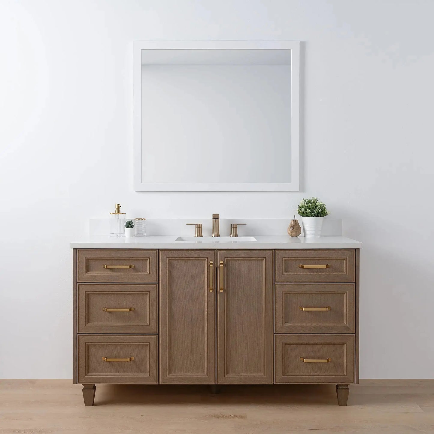 Davenport 60", Teodor® Almond Coast Vanity Teodor Bathroom VanityCanada