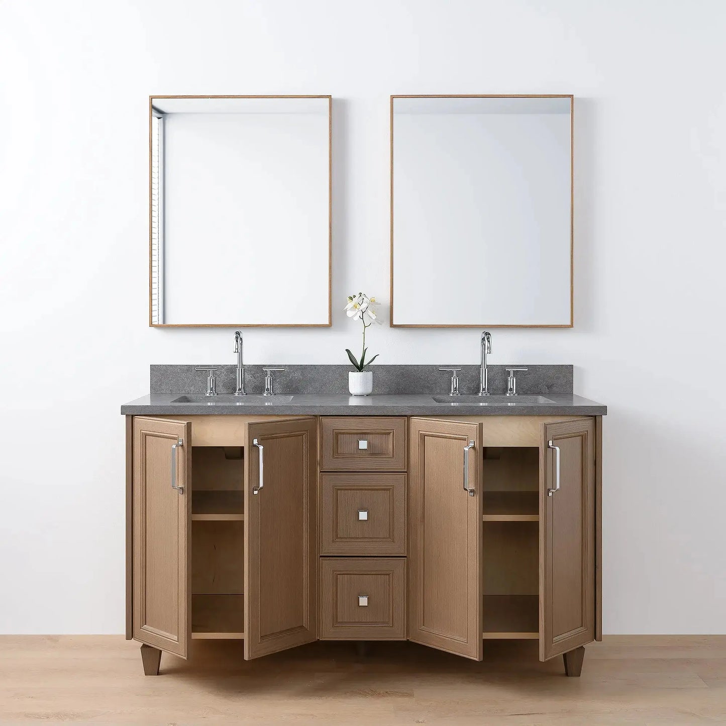 Davenport 60", Teodor® Almond Coast Vanity, Double Sink Teodor Bathroom VanityCanada