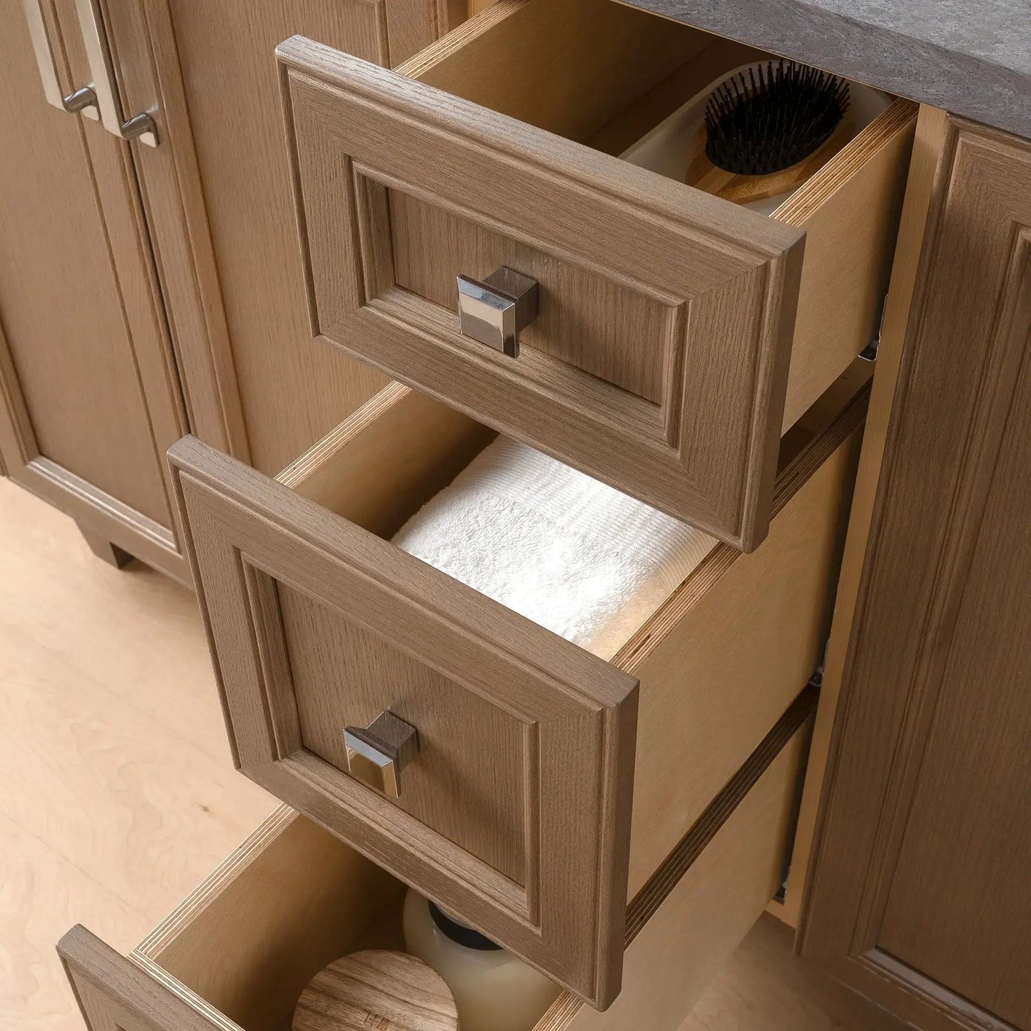Davenport 60", Teodor® Almond Coast Vanity, Double Sink Teodor Bathroom VanityCanada