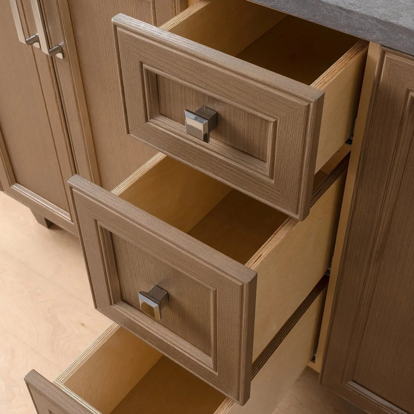 Davenport 60", Teodor® Almond Coast Vanity, Double Sink Teodor Bathroom VanityCanada