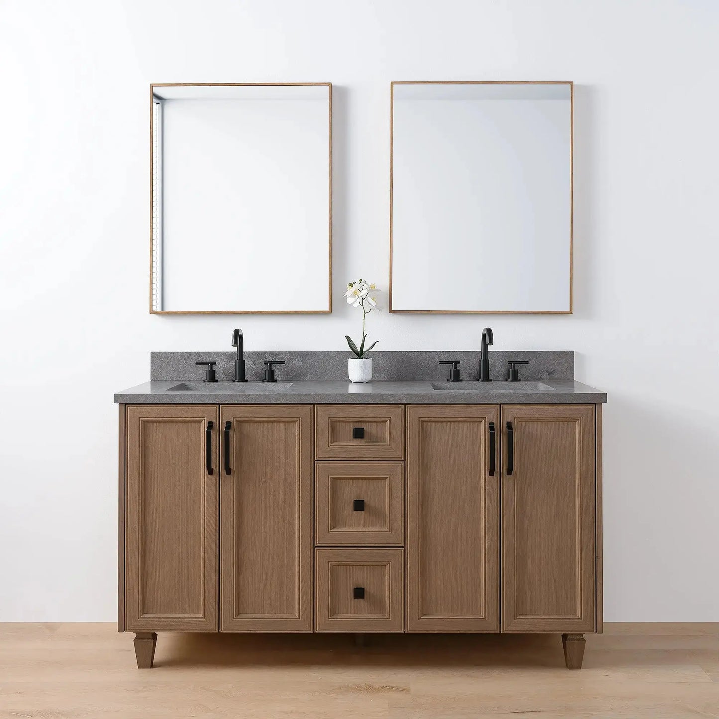 Davenport 60", Teodor® Almond Coast Vanity, Double Sink Teodor Bathroom VanityCanada