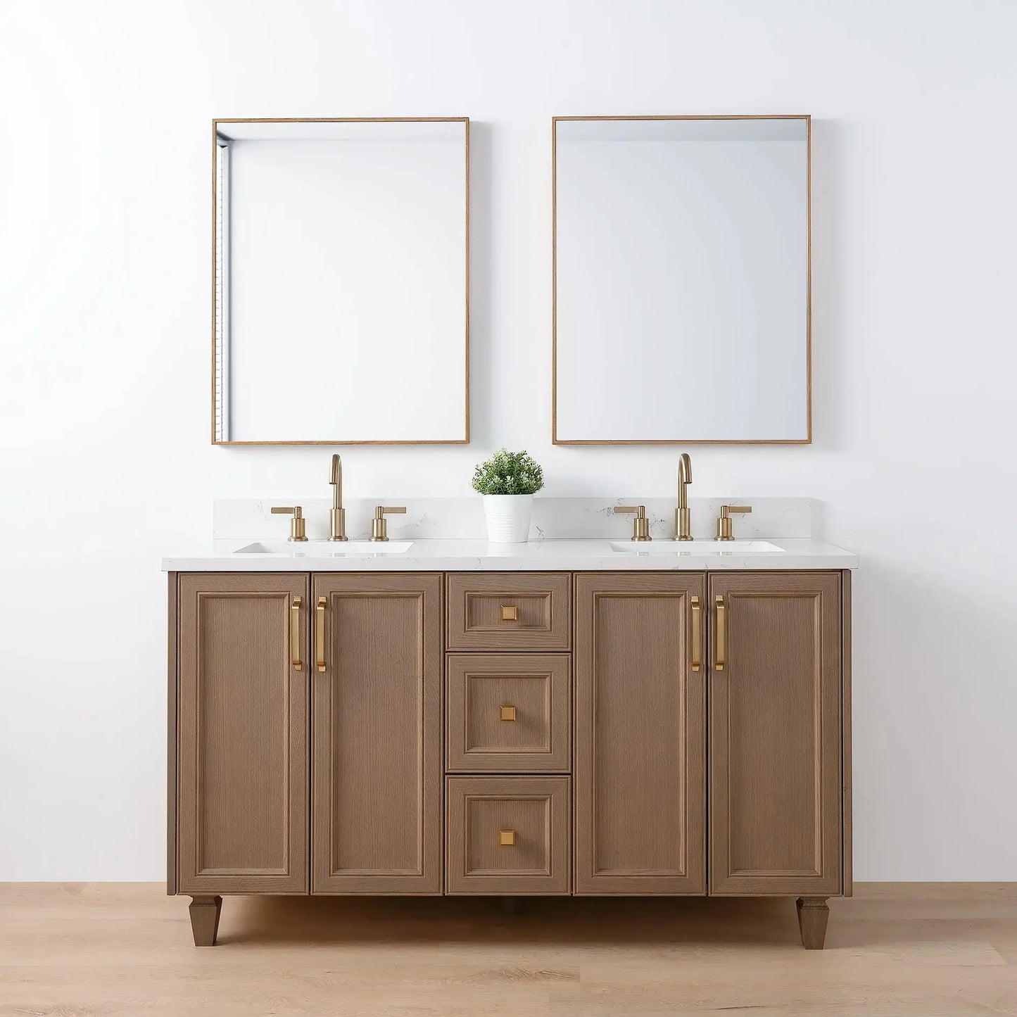 Davenport 60", Teodor® Almond Coast Vanity, Double Sink Teodor Bathroom VanityCanada