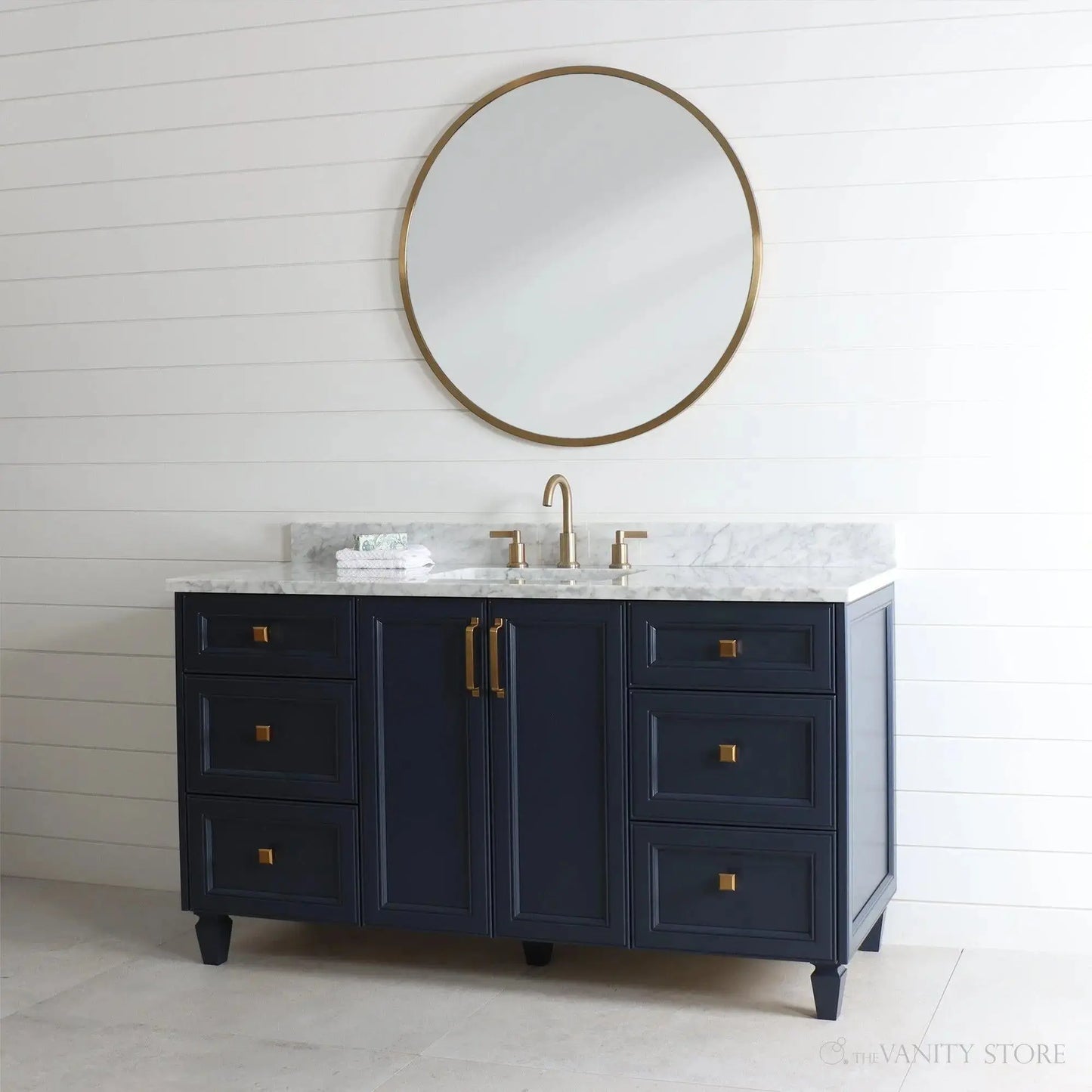 Davenport SLIM 60" Pacific Blue Bathroom Vanity Teodor Bathroom Vanity Canada