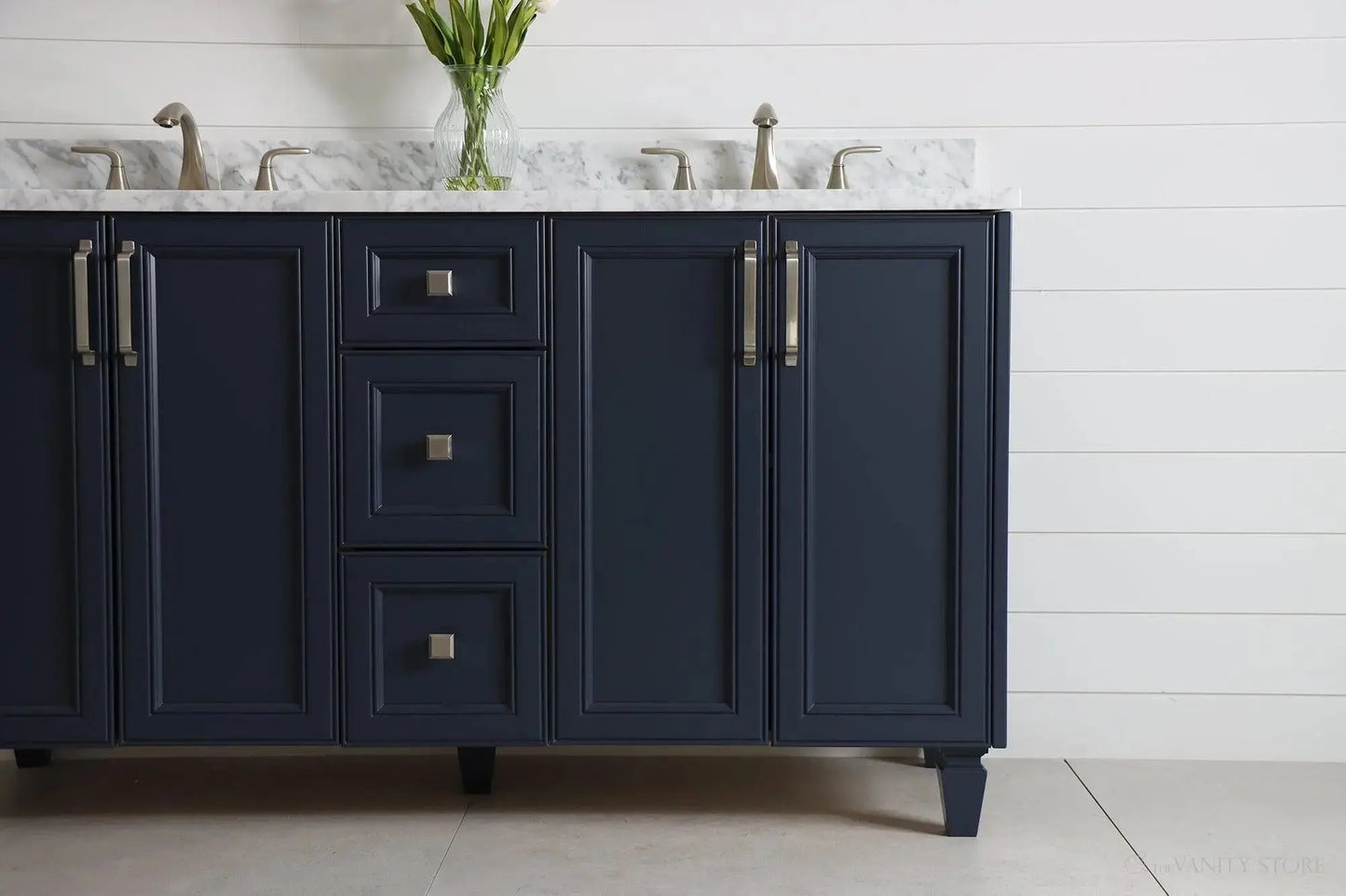 Davenport SLIM 60" Pacific Blue Bathroom Vanity, Double Sink Teodor Bathroom Vanity Canada