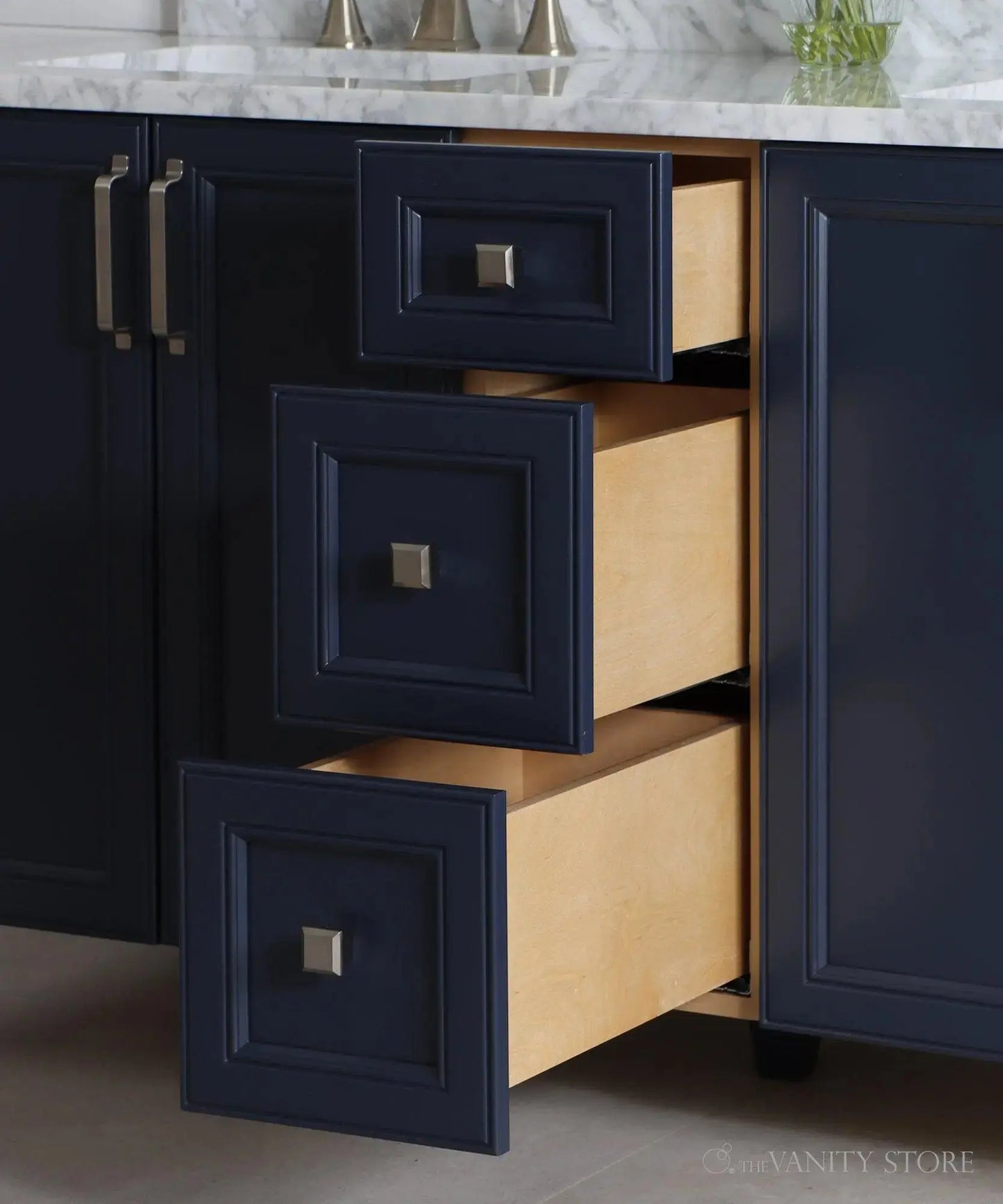 Davenport SLIM 60" Pacific Blue Bathroom Vanity, Double Sink Teodor Bathroom Vanity Canada