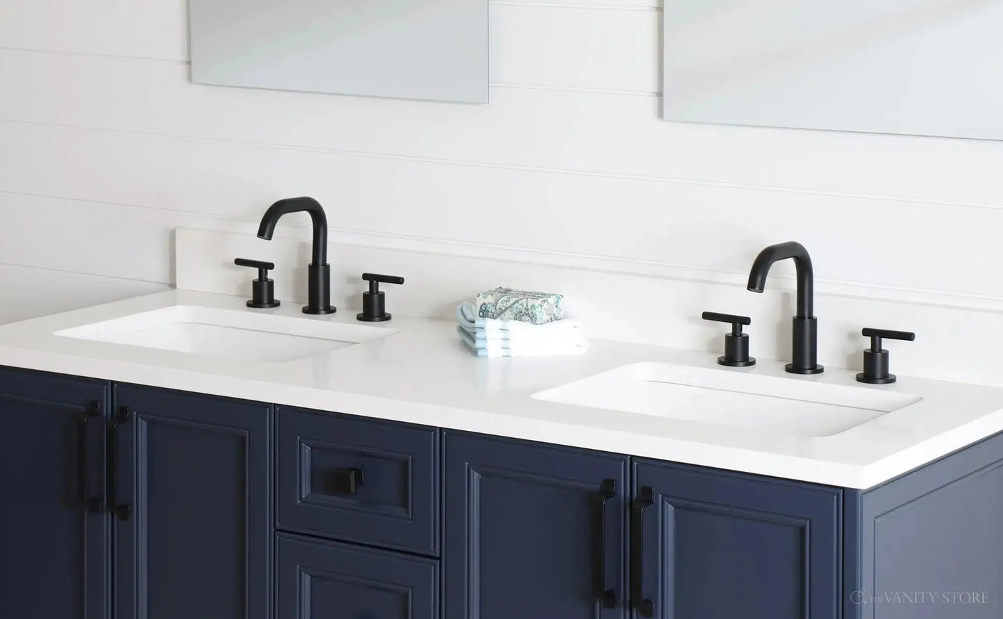 Davenport SLIM 60" Pacific Blue Bathroom Vanity, Double Sink Teodor Bathroom Vanity Canada