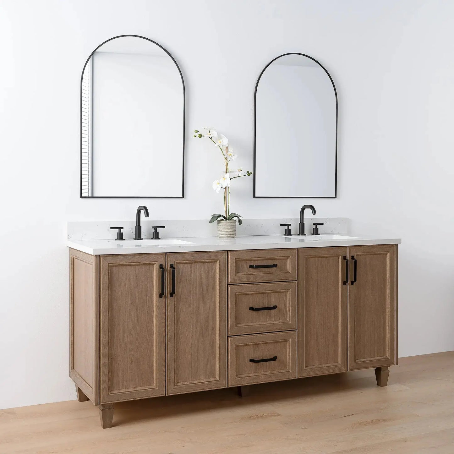Davenport 72", Teodor® Almond Coast Vanity, Double Sink Teodor Bathroom VanityCanada