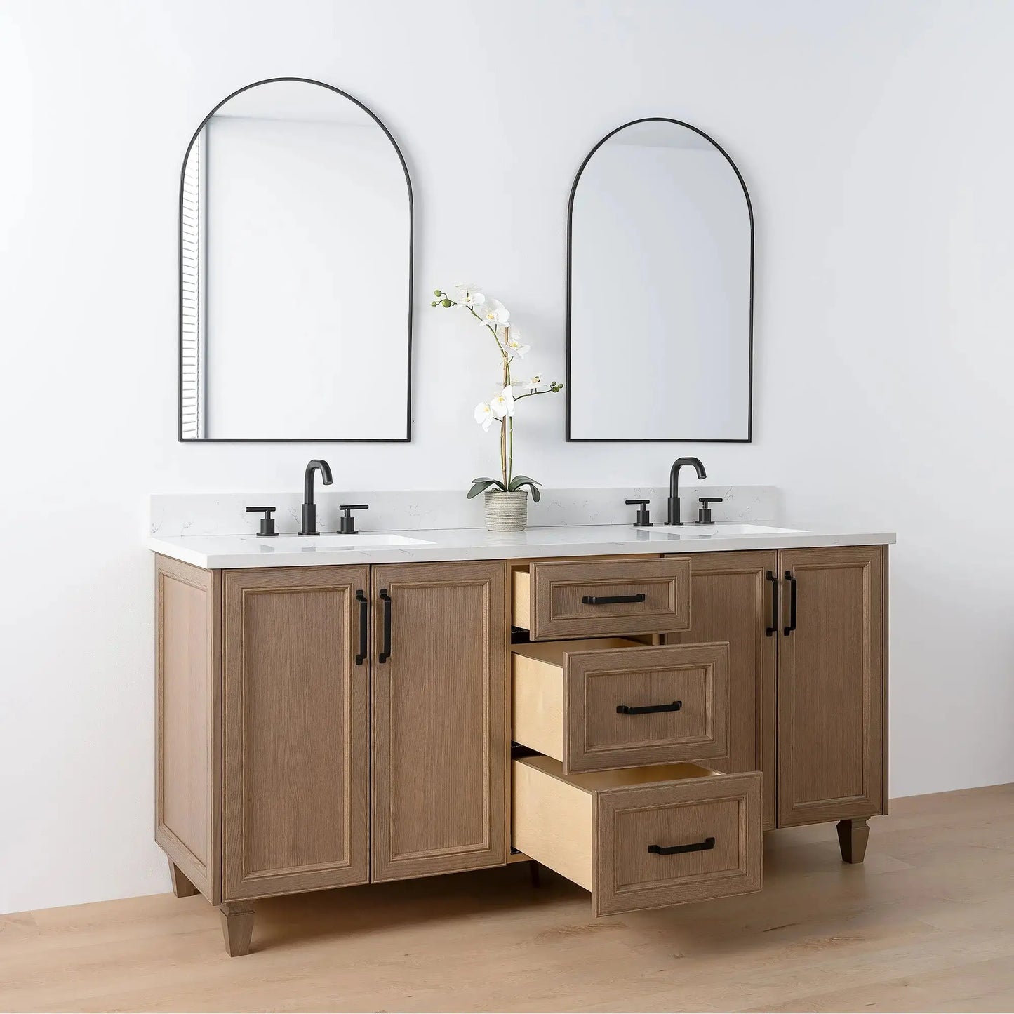 Davenport 72", Teodor® Almond Coast Vanity, Double Sink Teodor Bathroom VanityCanada
