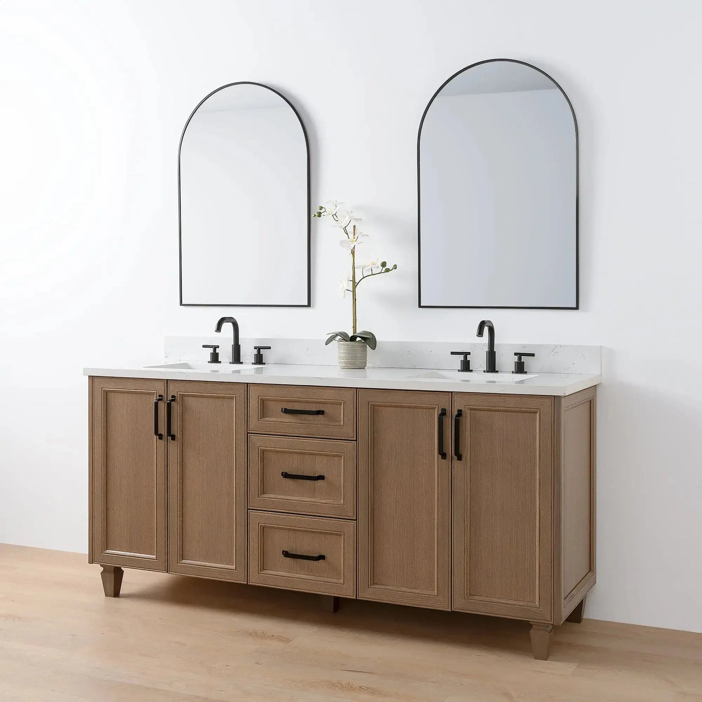 Davenport 72", Teodor® Almond Coast Vanity, Double Sink Teodor Bathroom VanityCanada