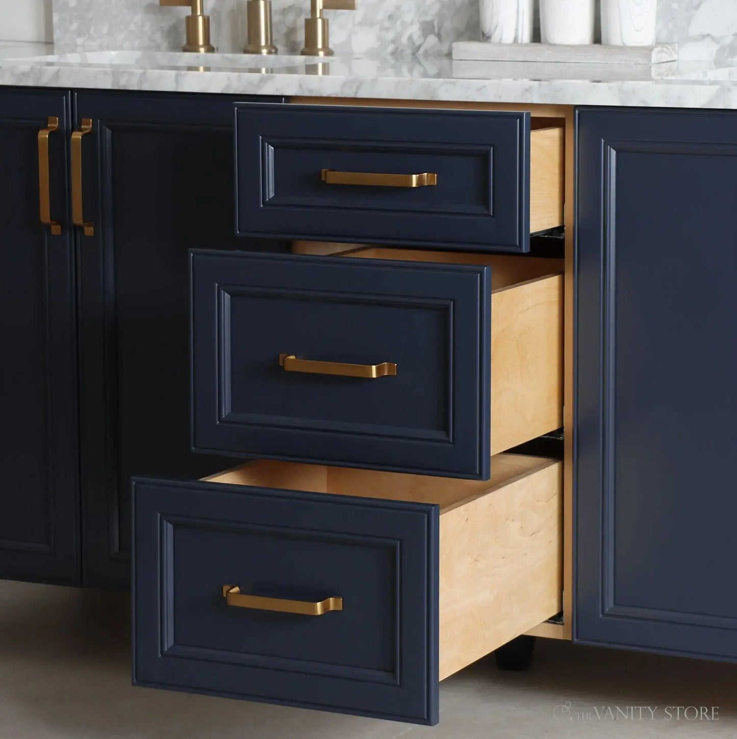 Davenport SLIM 72" Pacific Blue Bathroom Vanity, Double Sink Teodor Bathroom Vanity Canada