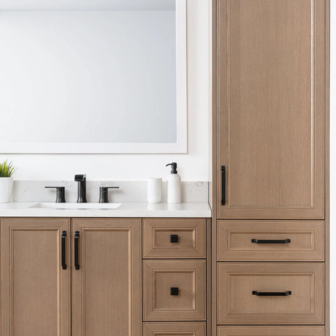 Davenport, Teodor® Almond Coast Linen Cabinet Teodor Bathroom VanityCanada