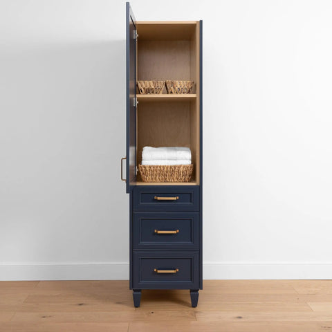 Davenport, Teodor® Pacific Blue Linen Cabinet Teodor Bathroom VanityCanada