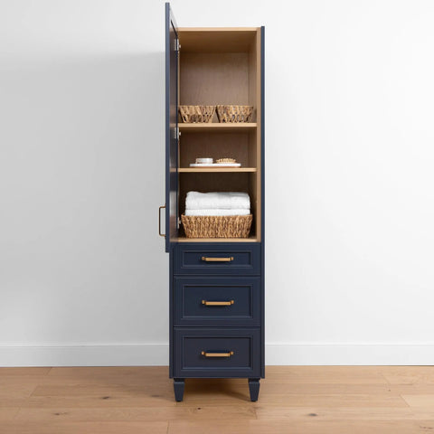 Davenport, Teodor® Pacific Blue Linen Cabinet Teodor Bathroom VanityCanada