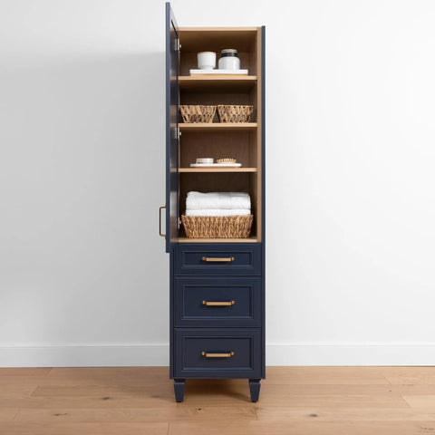 Davenport, Teodor® Pacific Blue Linen Cabinet Teodor Bathroom VanityCanada