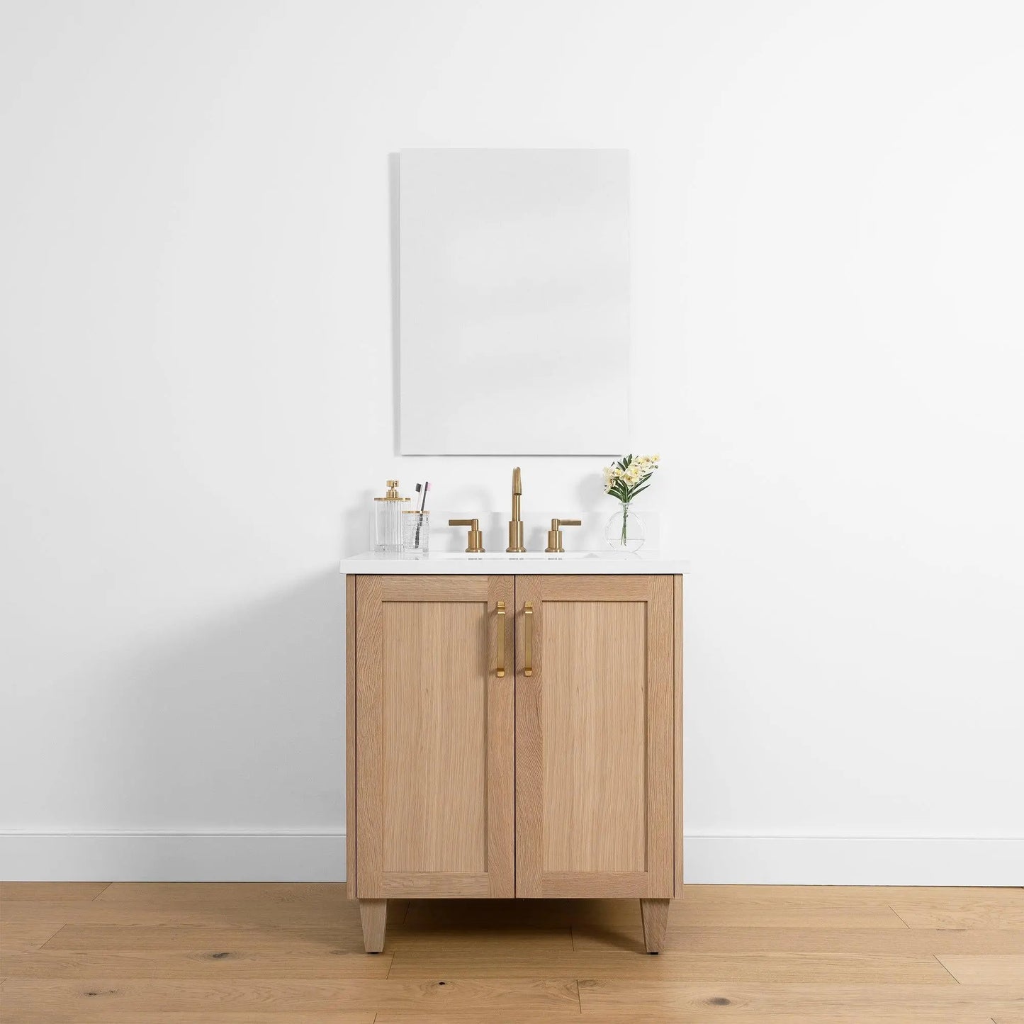 Bridgeport 30", Teodor® White Oak Vanity w/ Doors Teodor Bathroom VanityCanada