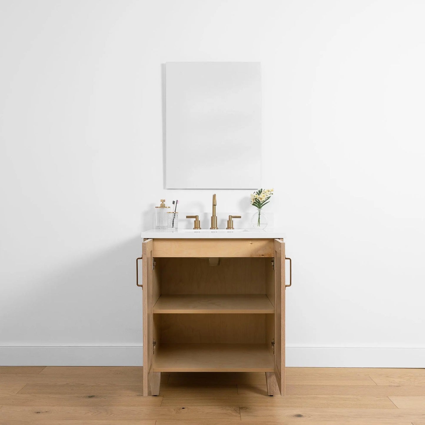 Bridgeport 30", Teodor® White Oak Vanity w/ Doors Teodor Bathroom VanityCanada