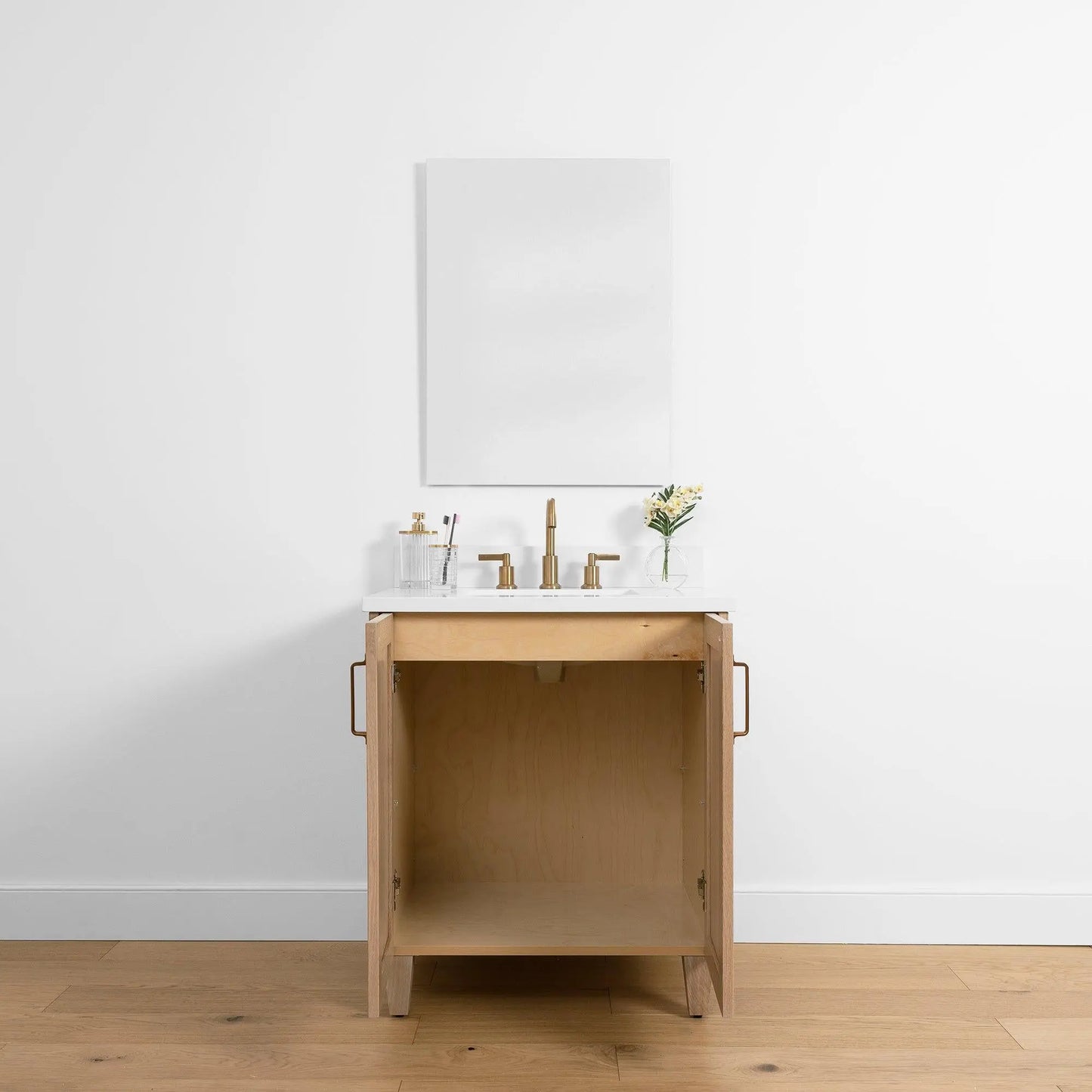 Bridgeport 30", Teodor® White Oak Vanity w/ Doors Teodor Bathroom VanityCanada