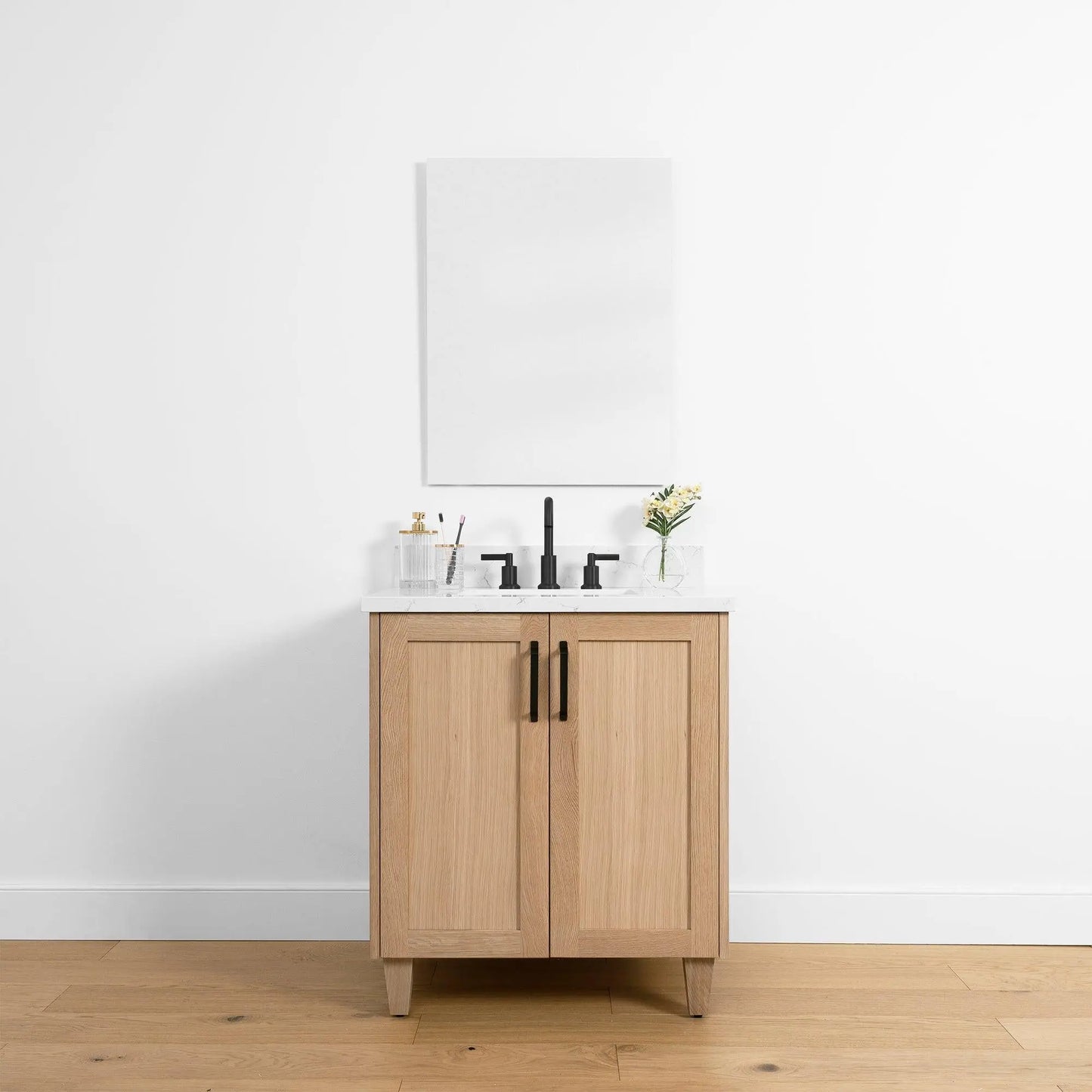 Bridgeport 30", Teodor® White Oak Vanity w/ Doors Teodor Bathroom VanityCanada