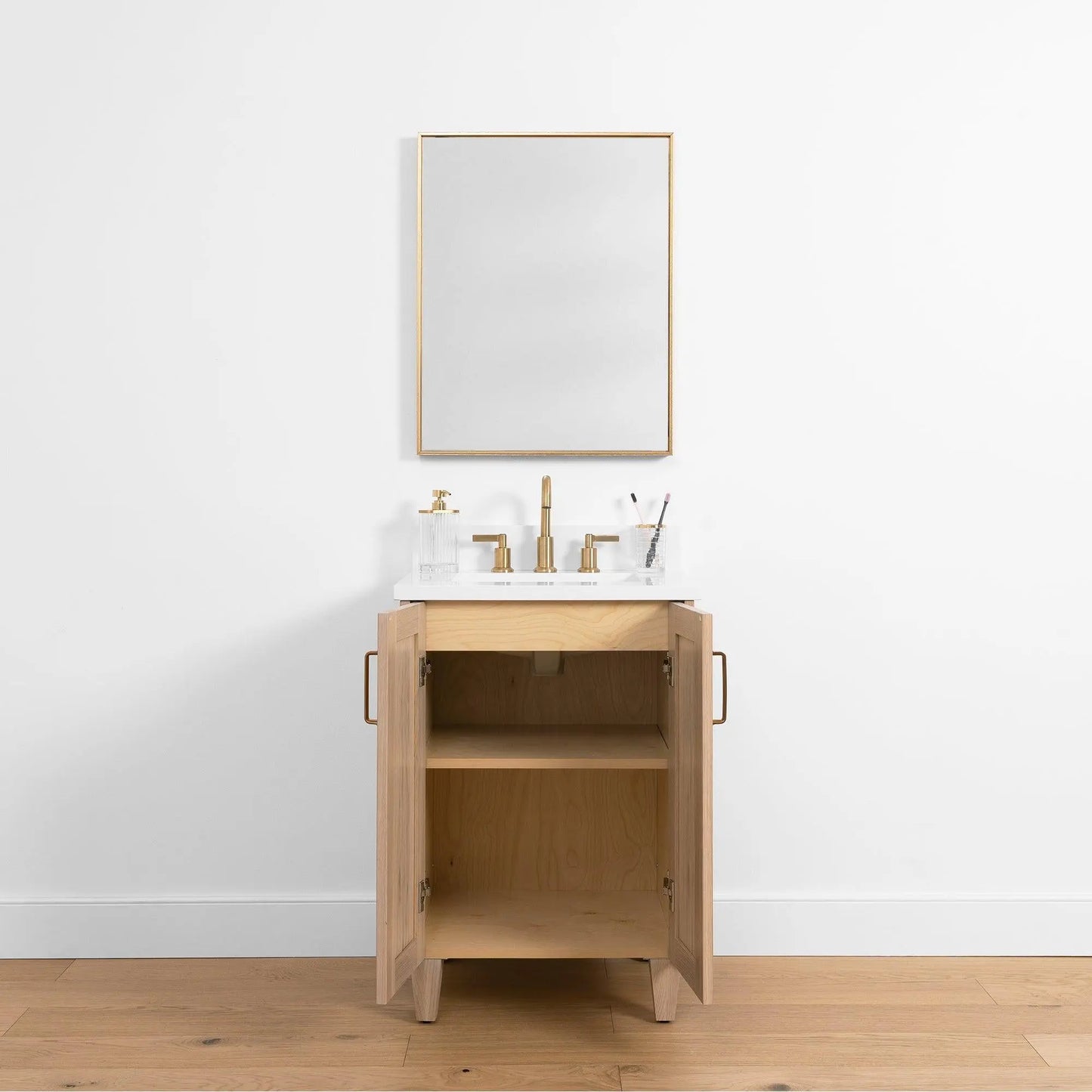 Bridgeport SLIM, 24" Teodor® White Oak Vanity w/ Doors Teodor Bathroom VanityCanada