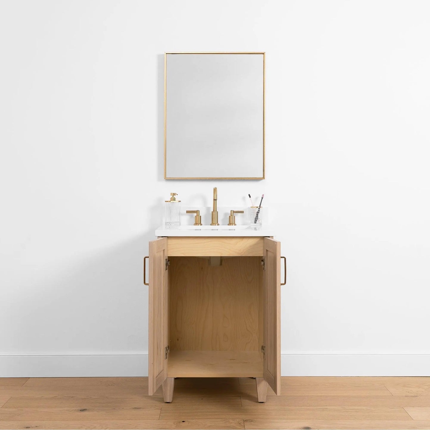 Bridgeport SLIM, 24" Teodor® White Oak Vanity w/ Doors Teodor Bathroom VanityCanada