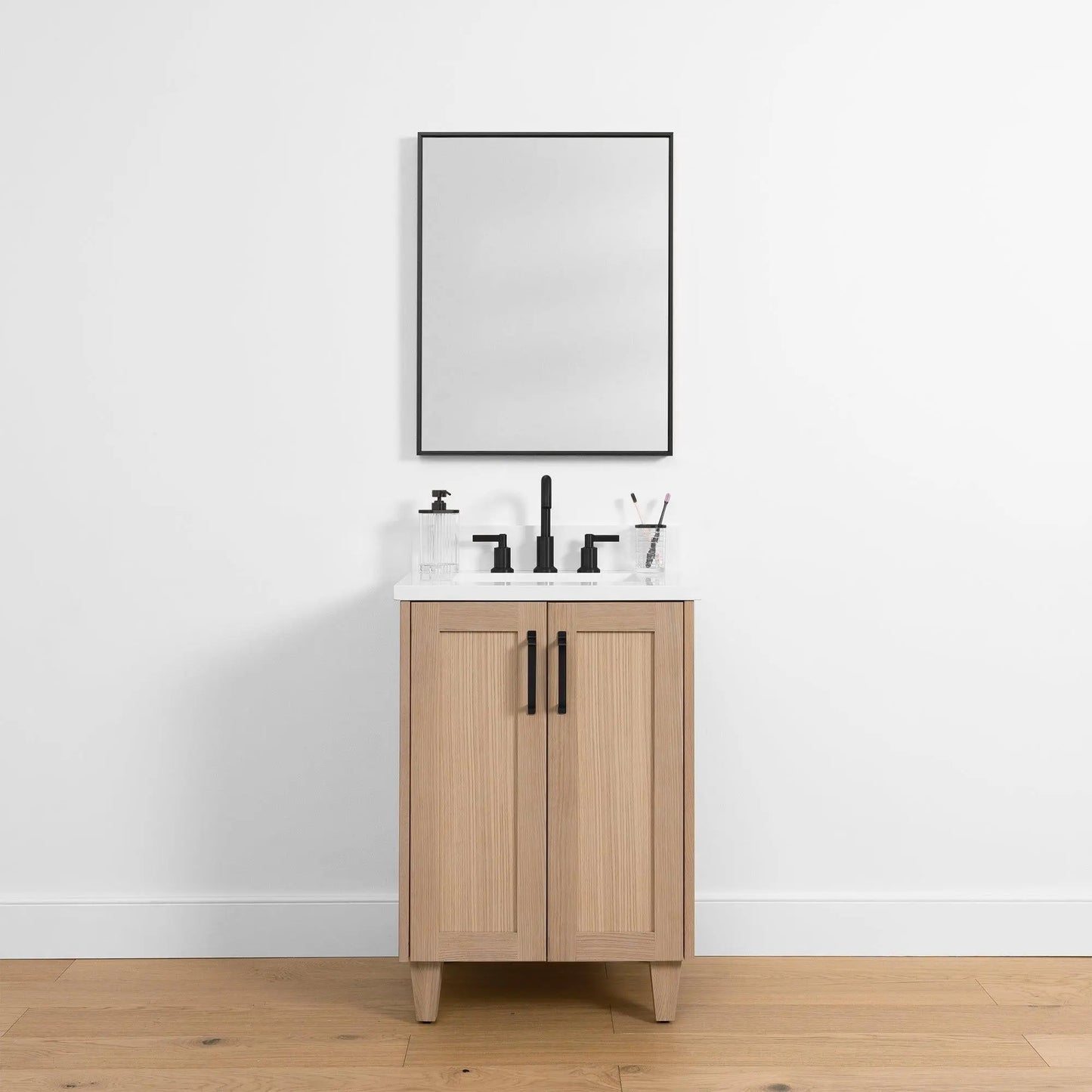 Bridgeport SLIM, 24" Teodor® White Oak Vanity w/ Doors Teodor Bathroom VanityCanada