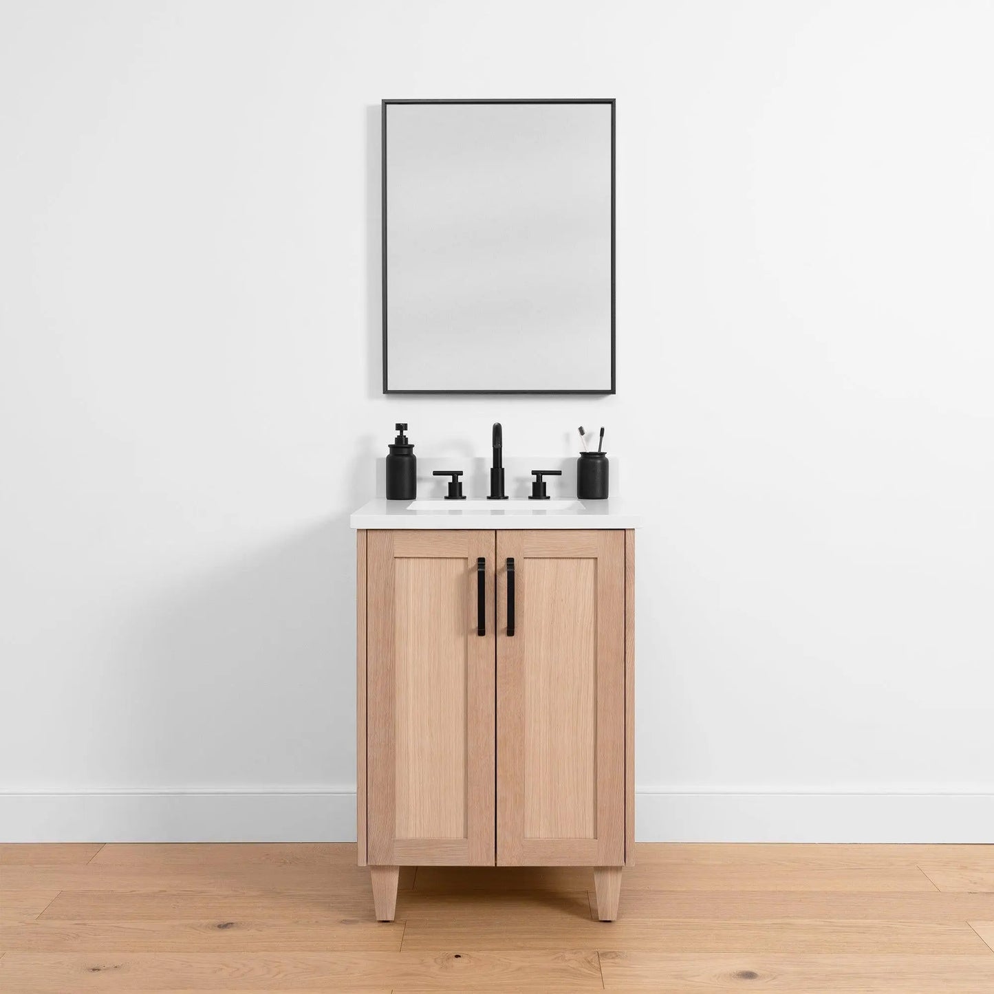 Bridgeport 24", Teodor® White Oak Vanity w/ Doors Teodor Bathroom VanityCanada
