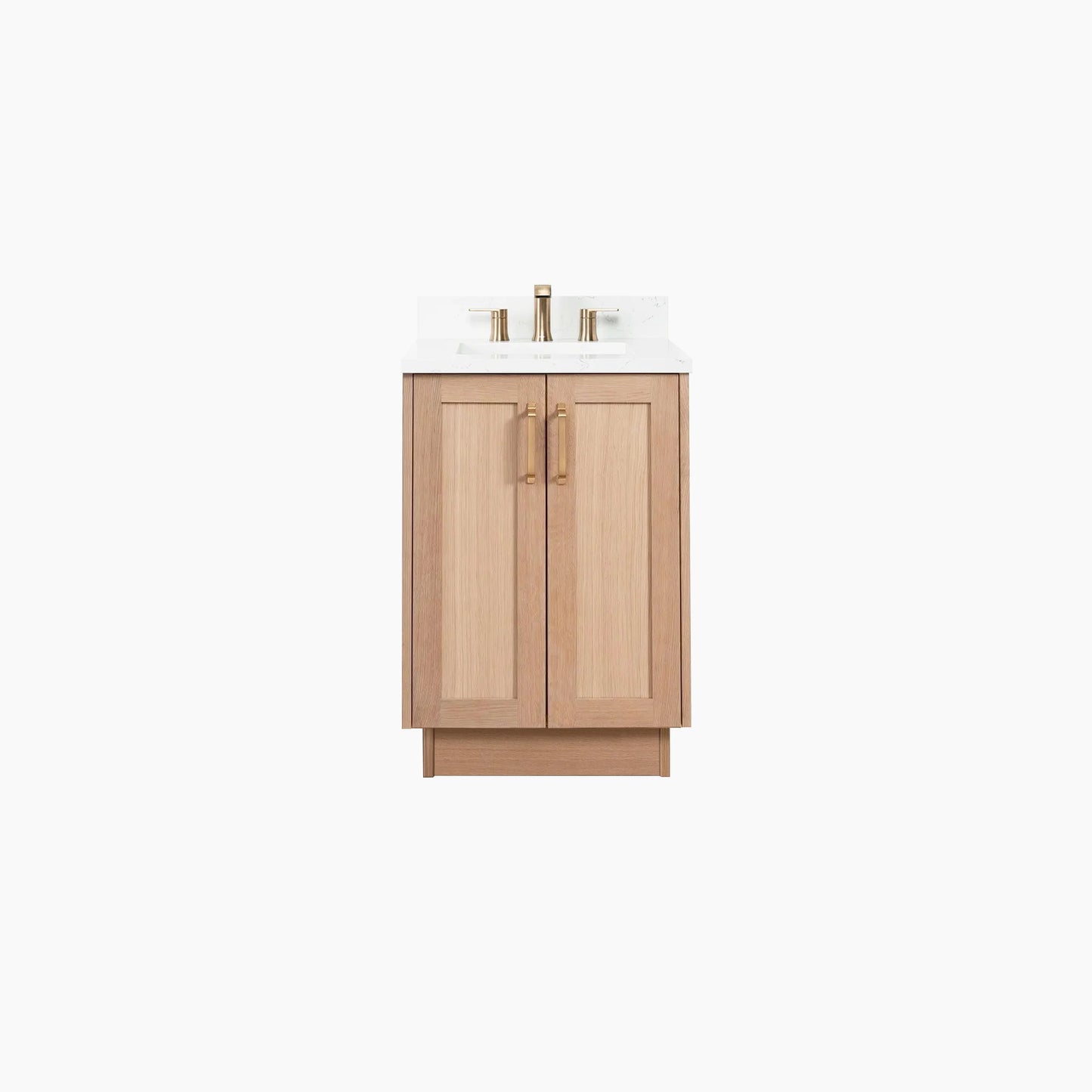Bridgeport SLIM 24" White Oak Bathroom Vanity