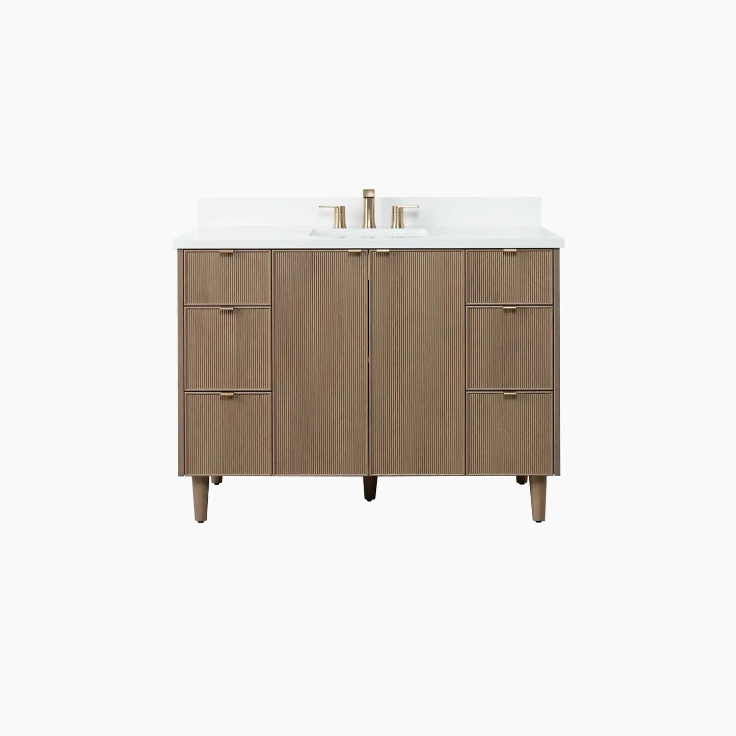 Malibu SLIM 48" Almond Coast Bathroom Vanity Teodor Bathroom Vanity Canada