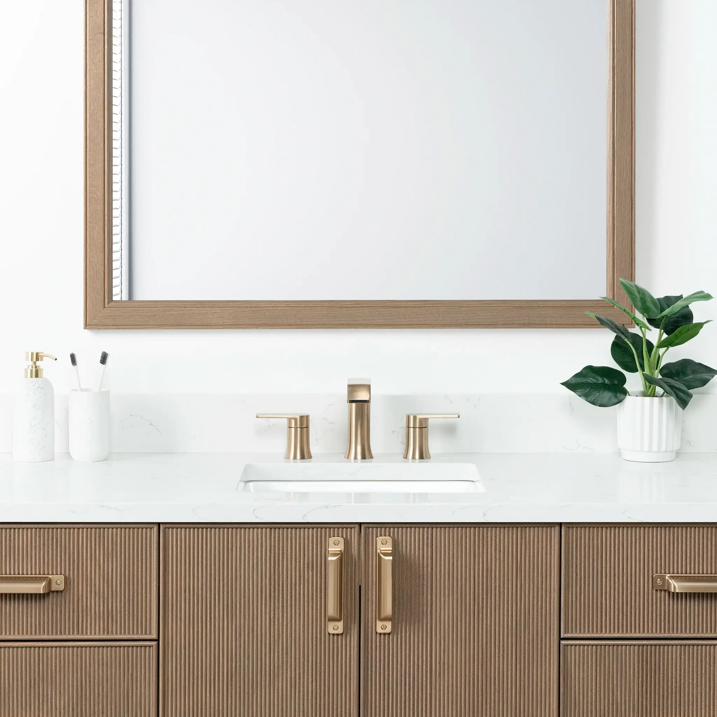 Malibu SLIM 60" Almond Coast Bathroom Vanity Teodor Bathroom Vanity Canada