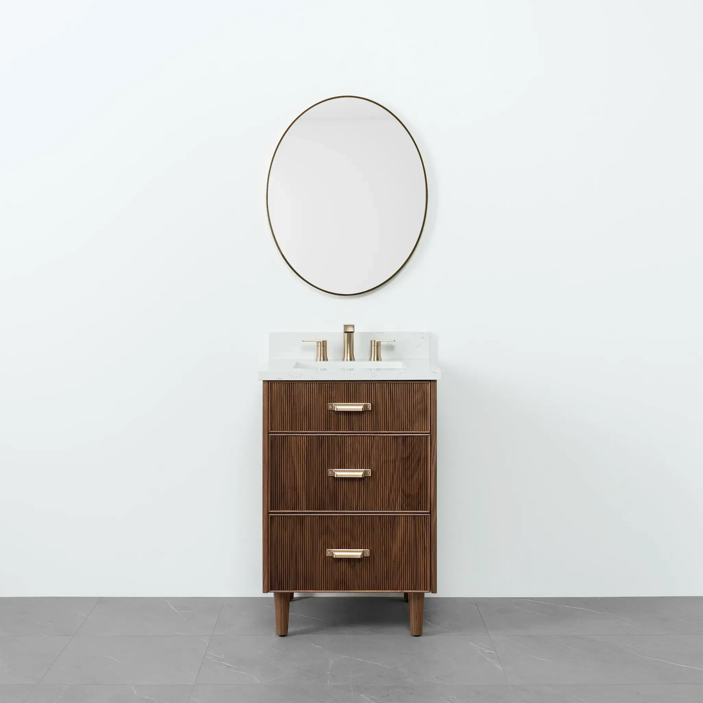 Malibu 24", Teodor® American Black Walnut Vanity Teodor Bathroom VanityCanada