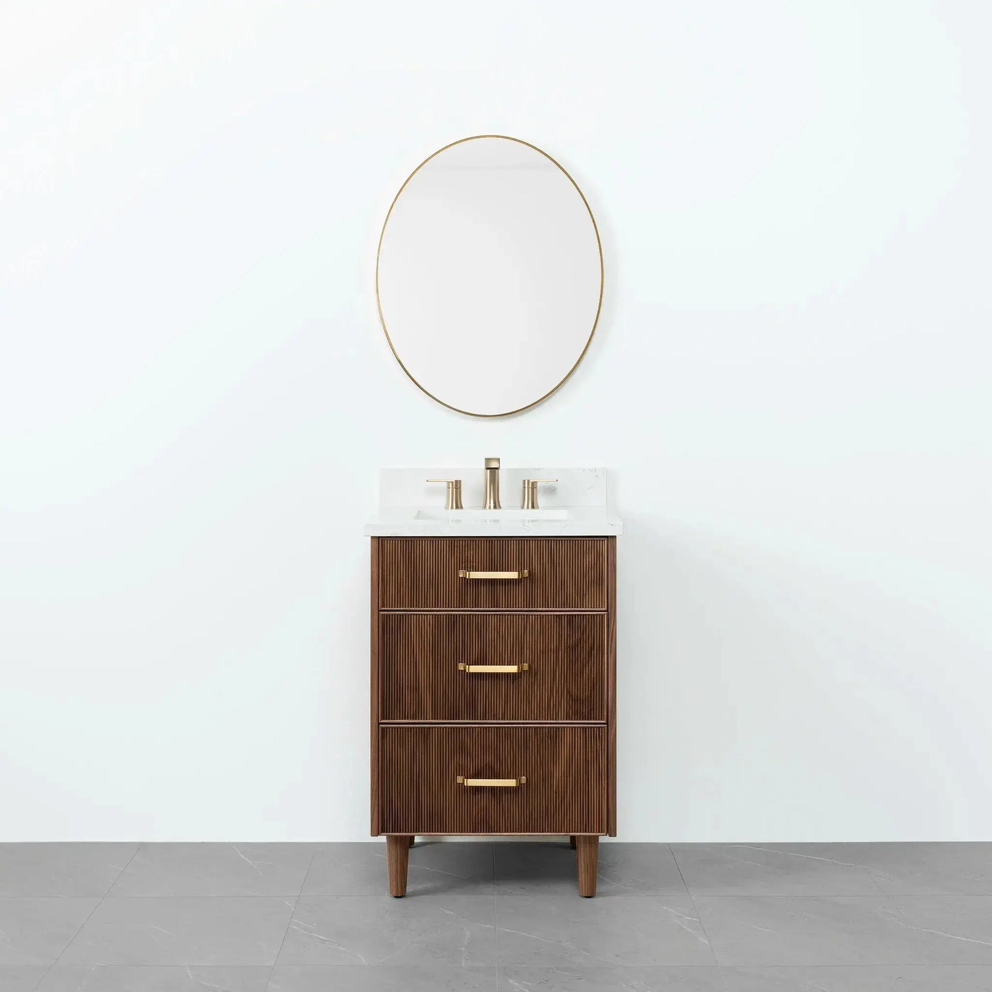 Malibu 24", Teodor® American Black Walnut Vanity Teodor Bathroom VanityCanada