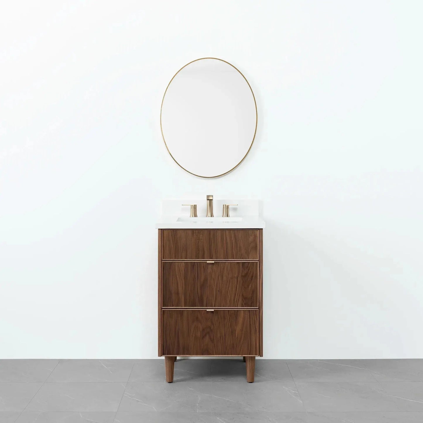 Malibu 24", Teodor® American Black Walnut Vanity Teodor Bathroom VanityCanada