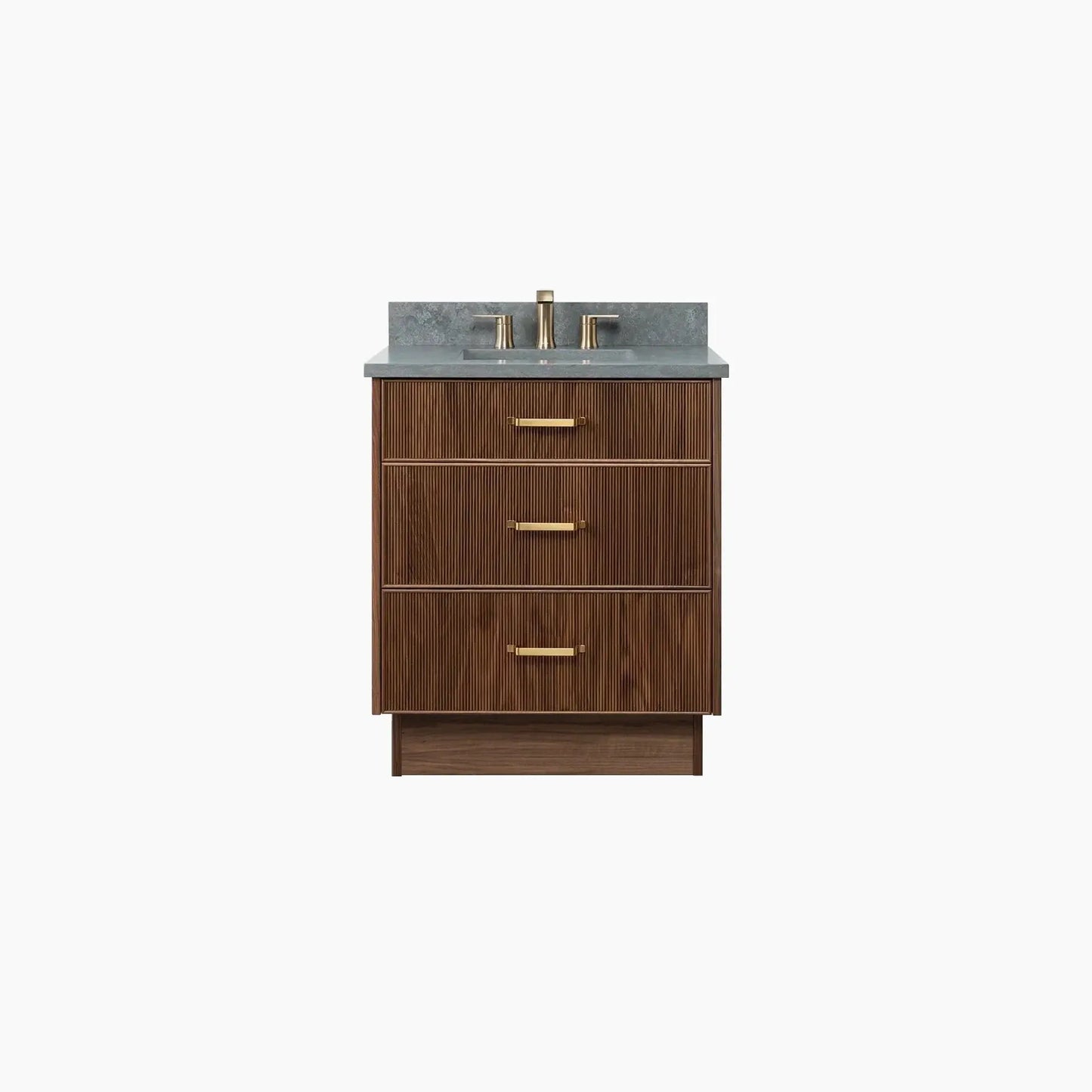 Malibu SLIM 30" American Black Walnut Bathroom Vanity - All Drawers Teodor Bathroom Vanity Canada