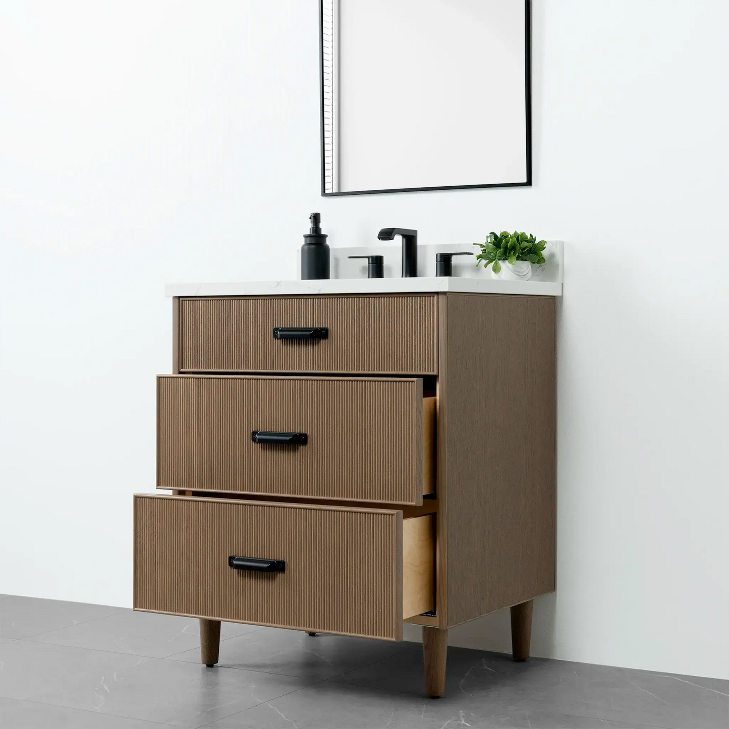 Malibu 30", Teodor® Almond Coast Vanity Teodor Bathroom VanityCanada